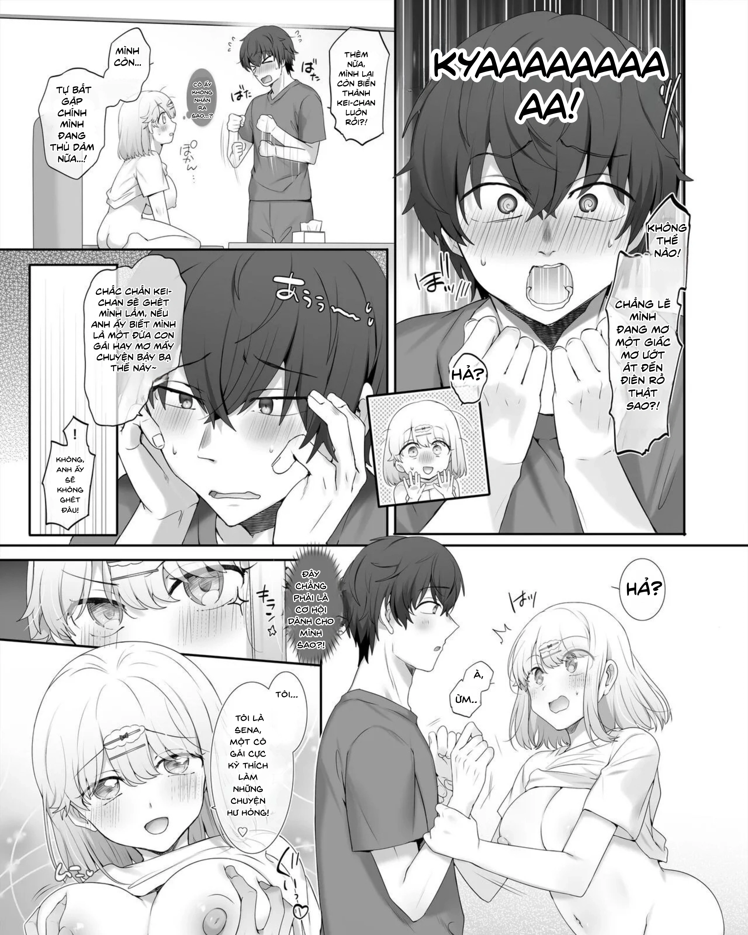 HentaiVN.net - Ảnh 32 - Những chỗ khiến cô ấy cảm thấy sung sướng - oneshot