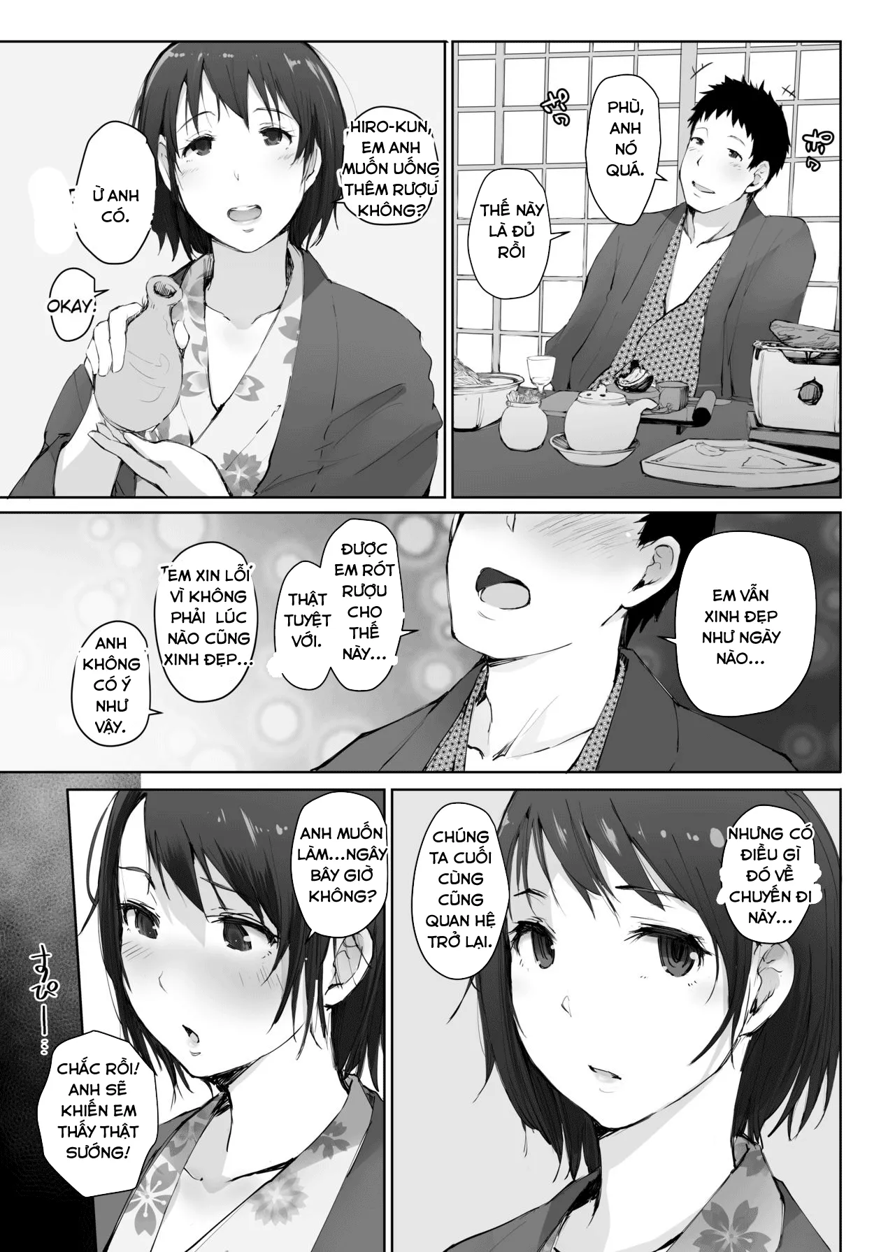 HentaiVN.net - Ảnh 15 - Hitozuma To NTR Chounai Ryokou -Futsukame - Oneshot