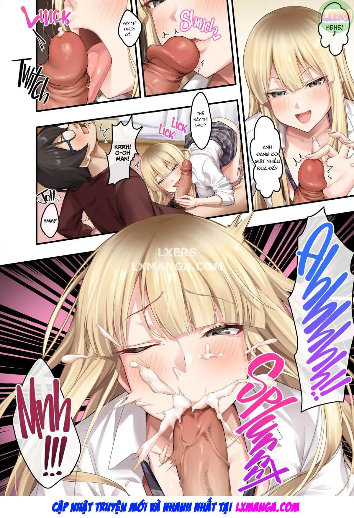 HentaiVN.net - Ảnh 16 - Home Lessons With Sexy Gyarus - Oneshot