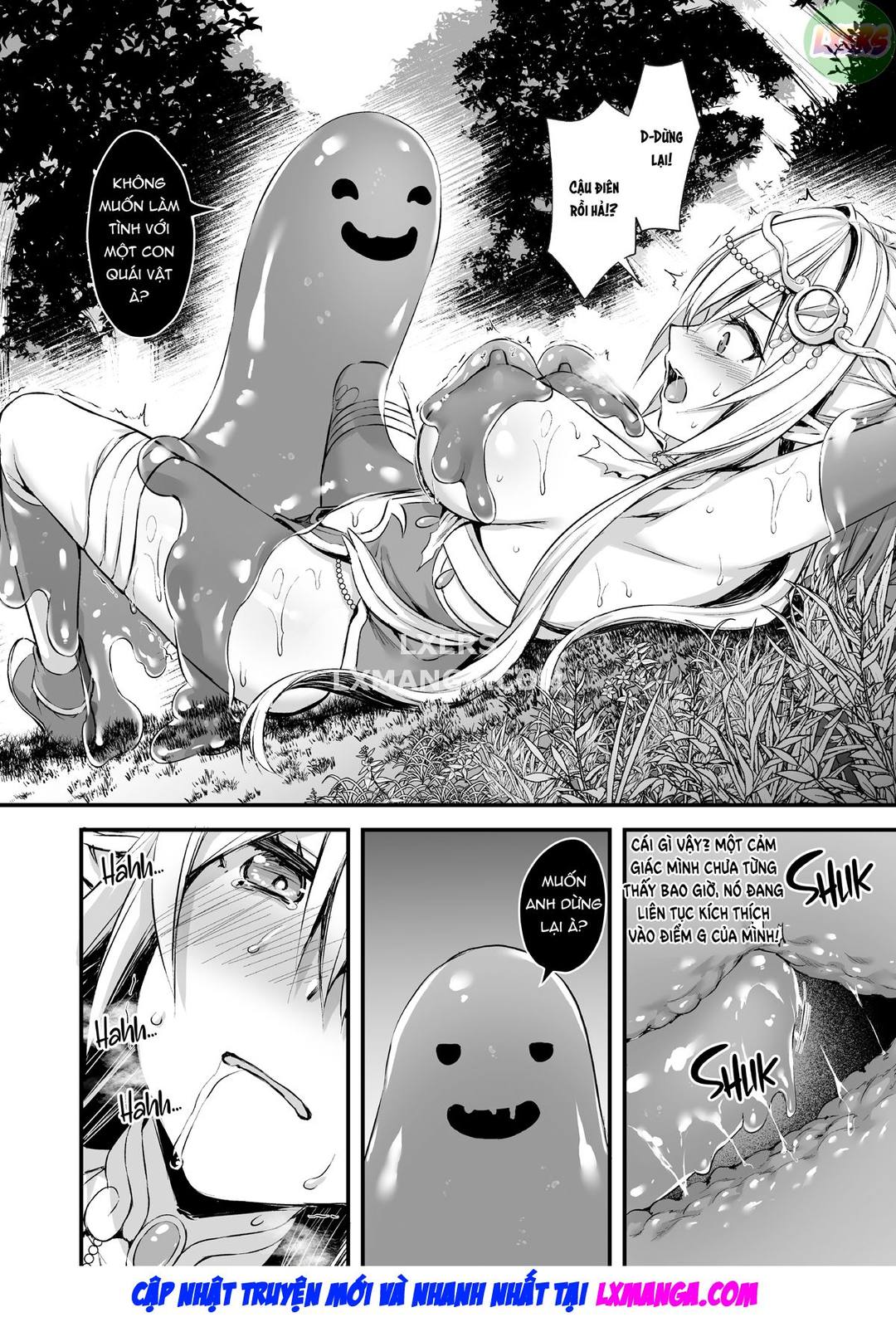 HentaiVN.net - Ảnh 16 - Để mắt đến nàng Elf nóng bỏng ở thế giới khác - Chap 3