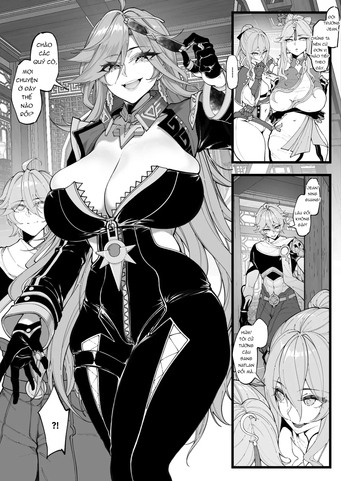 HentaiVN.net - Ảnh 16 - Đội điều tra đa quốc gia - Chap 1: Chịch em Yelan và Rosaria
