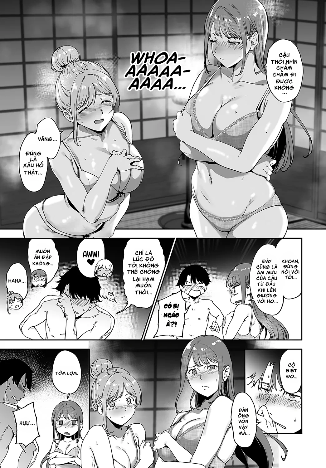 HentaiVN.net - Ảnh 17 - Hòn đảo phi luân lý - Chap 3: Tham dự lễ hội với 3 cô em ngọt nước (Phần đầu).