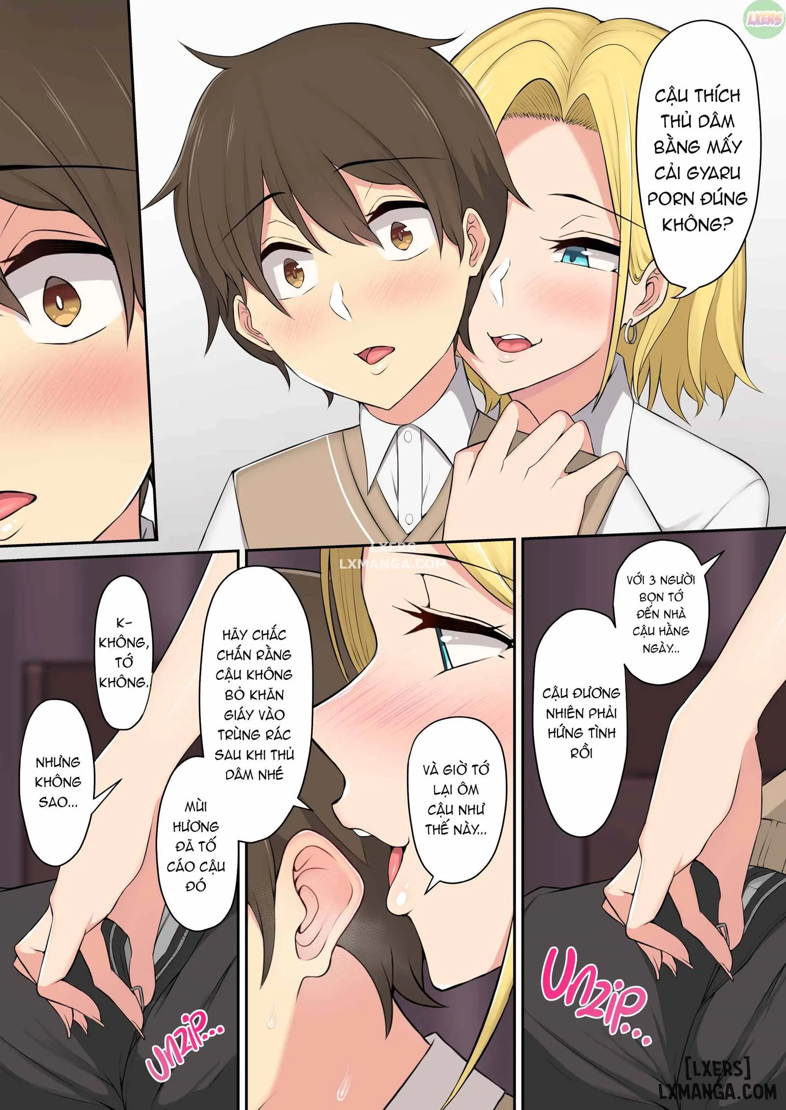 HentaiVN.net - Ảnh 16 - Imaizumi đưa cả bầy Gyaru về nhà mình - Chapter 1
