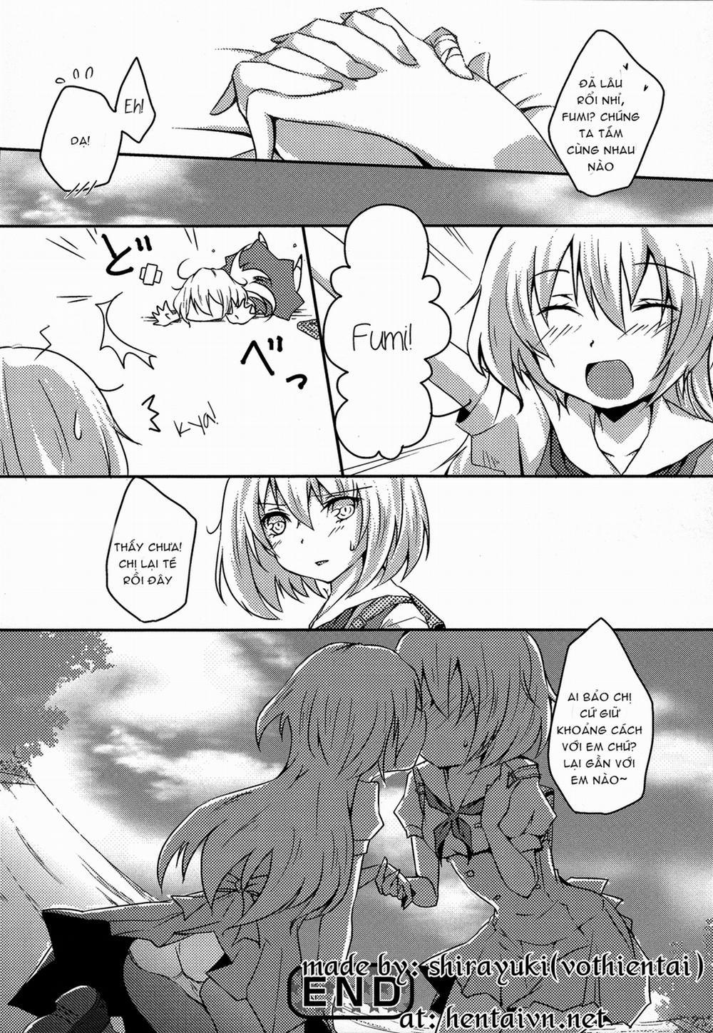 HentaiVN.net - Ảnh 16 - Đến gần với em nào! [Oneechan to Issho (Momo Yuri ~Forbidden Sisters~)] - Oneshot