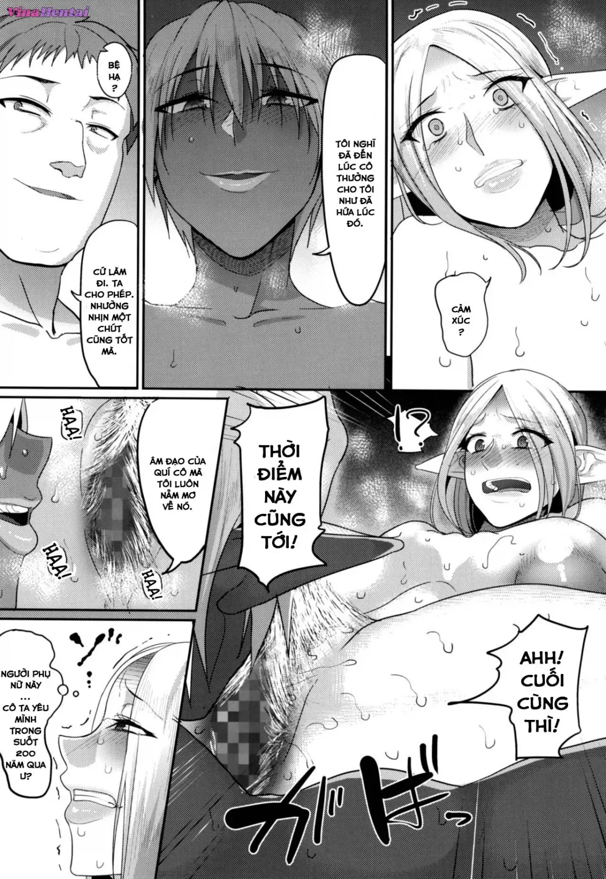 HentaiVN.net - Ảnh 16 - Takabisha Elf Kyousei Konin - Chap 3