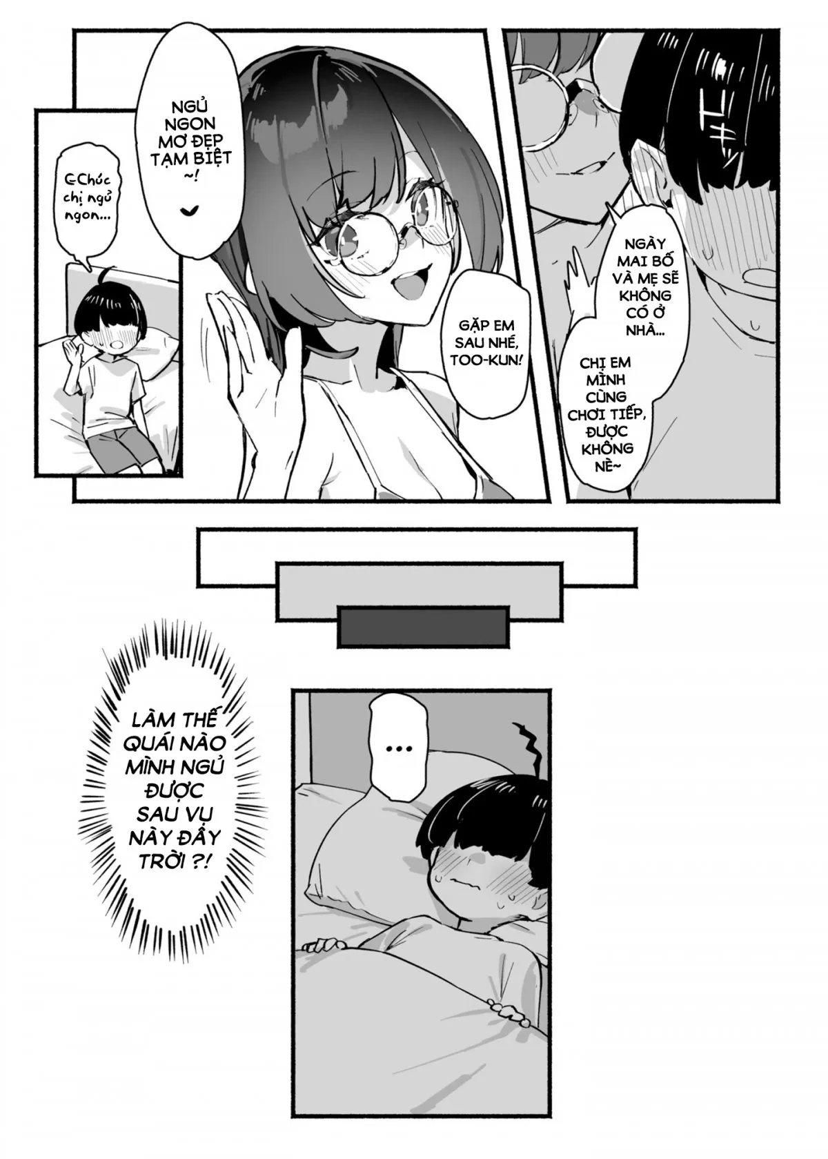 HentaiVN.net - Ảnh 16 - Người chị yêu dấu là của riêng tôi!  - Chap 1: Bố mẹ đi vắng và hành động của chị em ta.