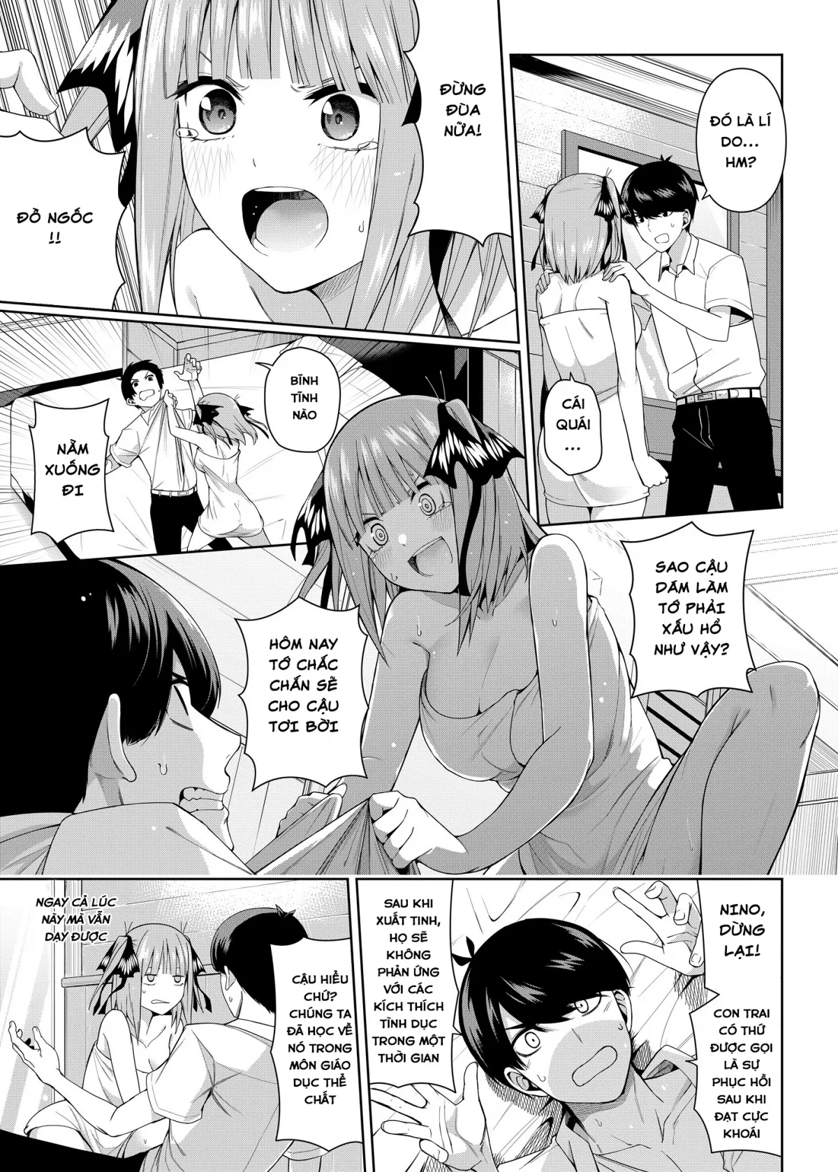 HentaiVN.net - Ảnh 16 - Nibun no Yuudou (Gotoubun no Hanayome) [Half Seduction] - Oneshot