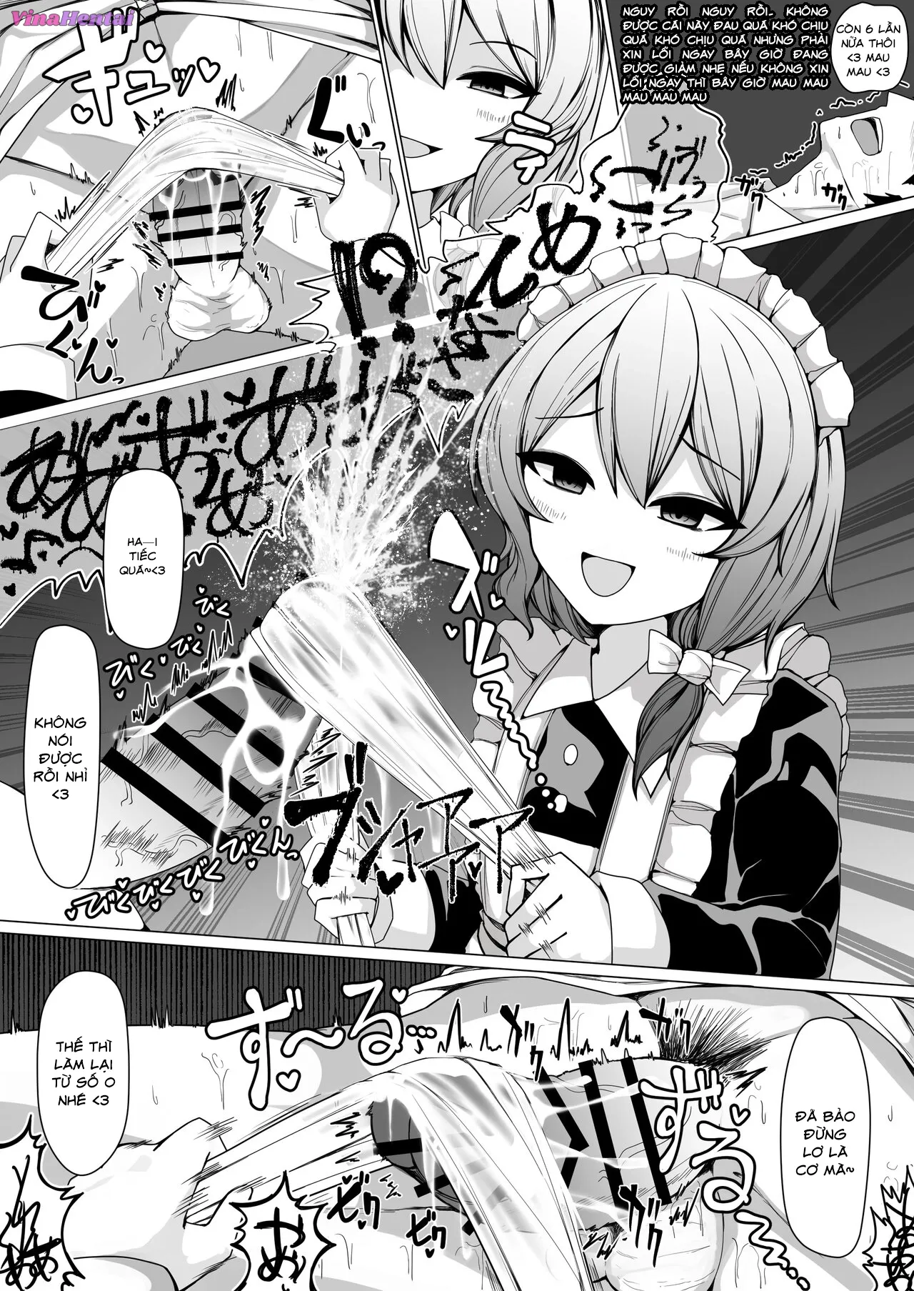 HentaiVN.net - Ảnh 16 - Tôi bị cô hầu gái vắt kiệt cho đến ngất - Oneshot