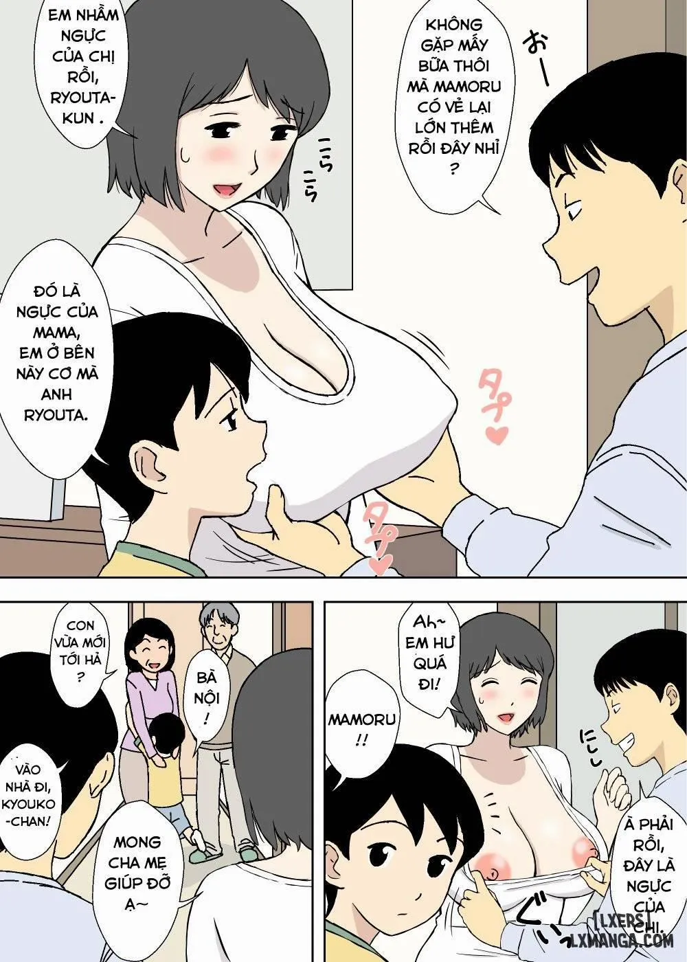 HentaiVN.net - Ảnh 17 - Chichi Musume - Ryouko to Kyouko - Chương 1