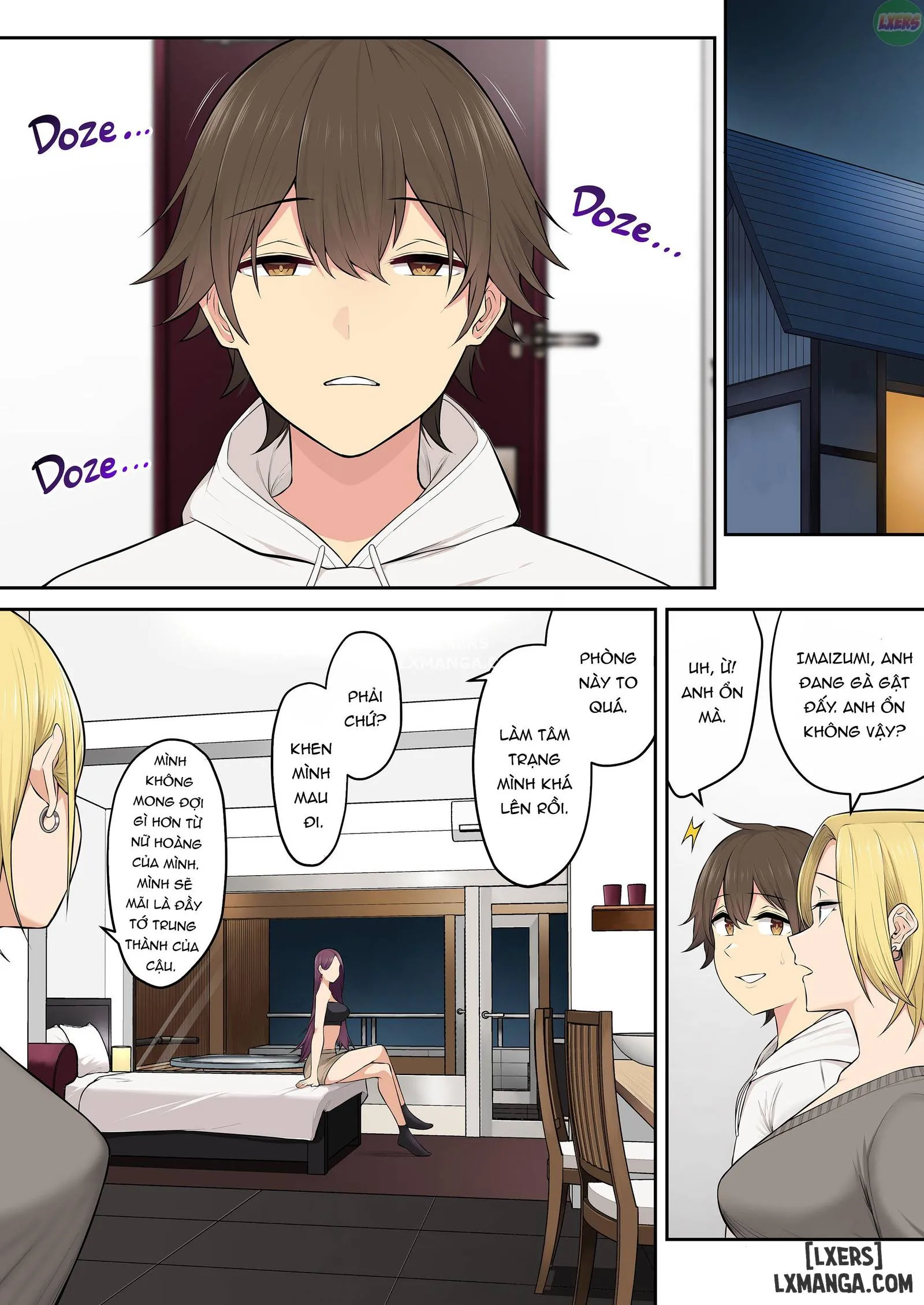 HentaiVN.net - Ảnh 17 - Imaizumi đưa cả bầy Gyaru về nhà mình - Chapter 5