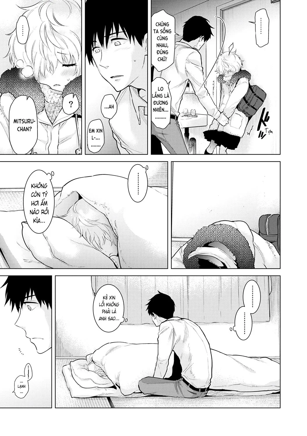 HentaiVN.net - Ảnh 17 - Cô bé mèo hoang [ノラネコ少女との暮らしかた; Noraneko Shoujo to no Kurashikata; Sống cùng cô bé mèo hoang] - 10A. Mèo hoang cô đơn