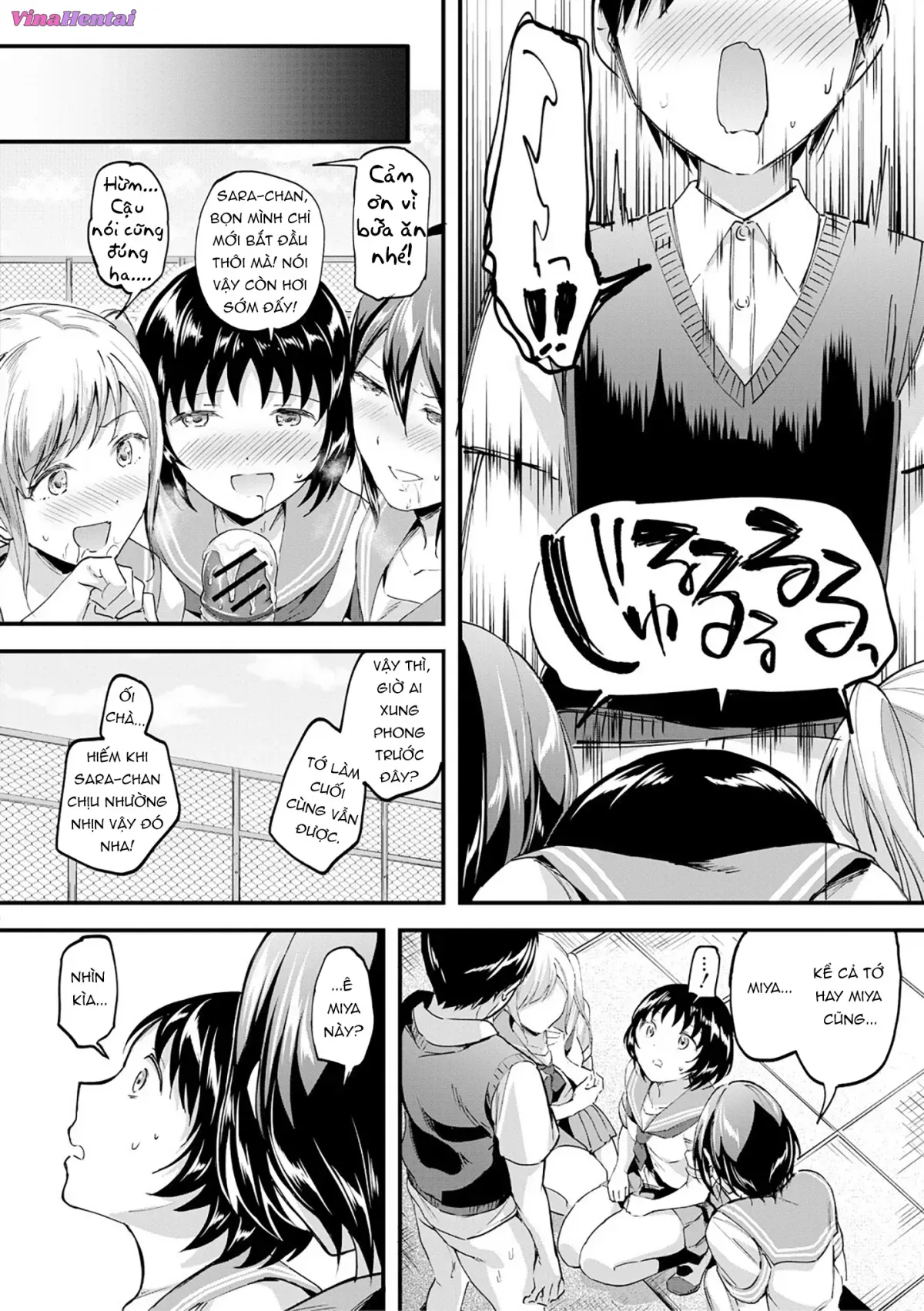 HentaiVN.net - Ảnh 17 - Nào chị em ta cùng hấp diêm! [Let’s Gyaku Rape, Let's Reverse Rape, Let’s逆レイプ] - Chap 2: Vắt cực khô cùng 3 cô em thèm đụ