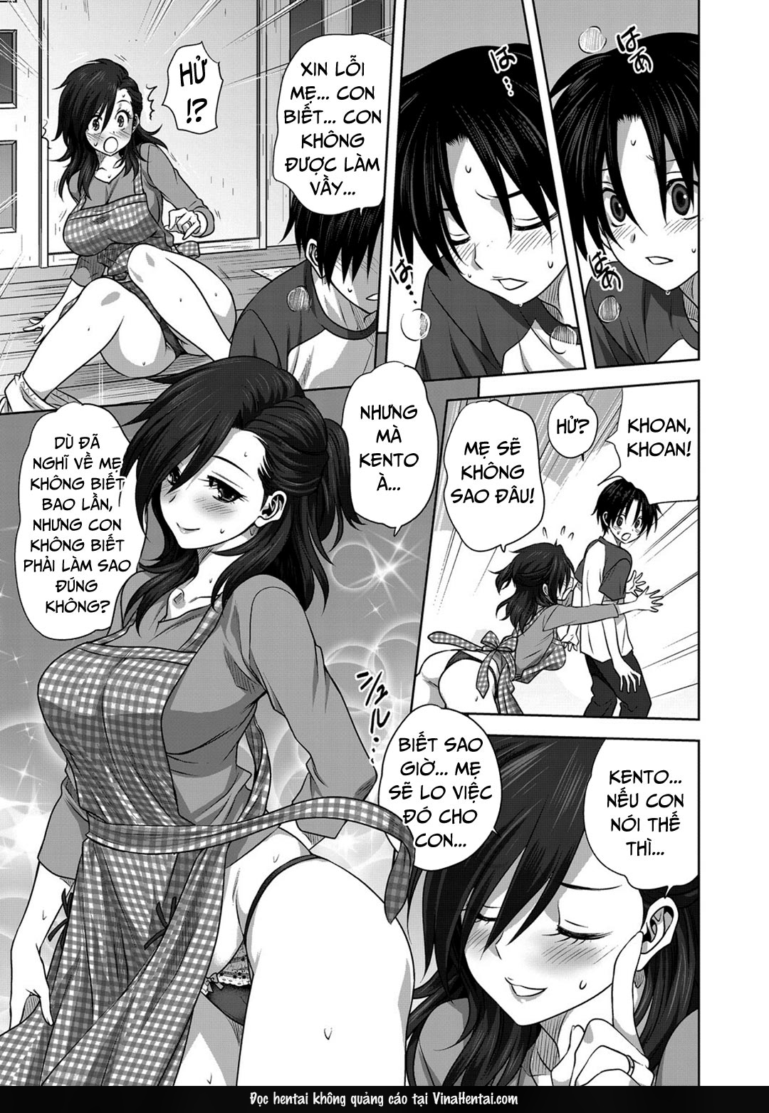 HentaiVN.net - Ảnh 18 - Bí mật ngày chủ nhật của mẹ con tôi - oneshot