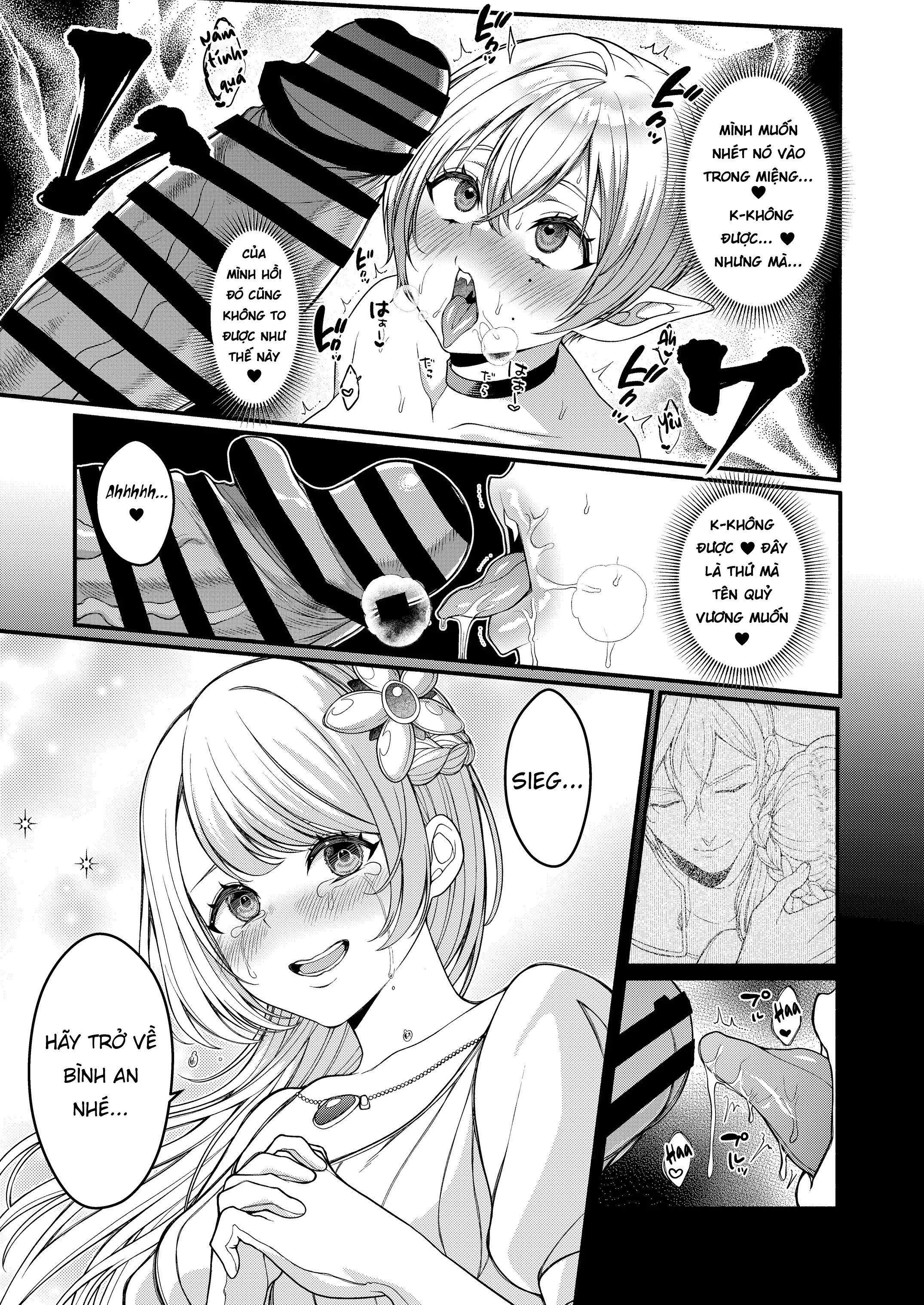 HentaiVN.net - Ảnh 16 - Thánh Kiếm Của Vương Quốc Sa Ngã Thành Succubus - Một Bắn