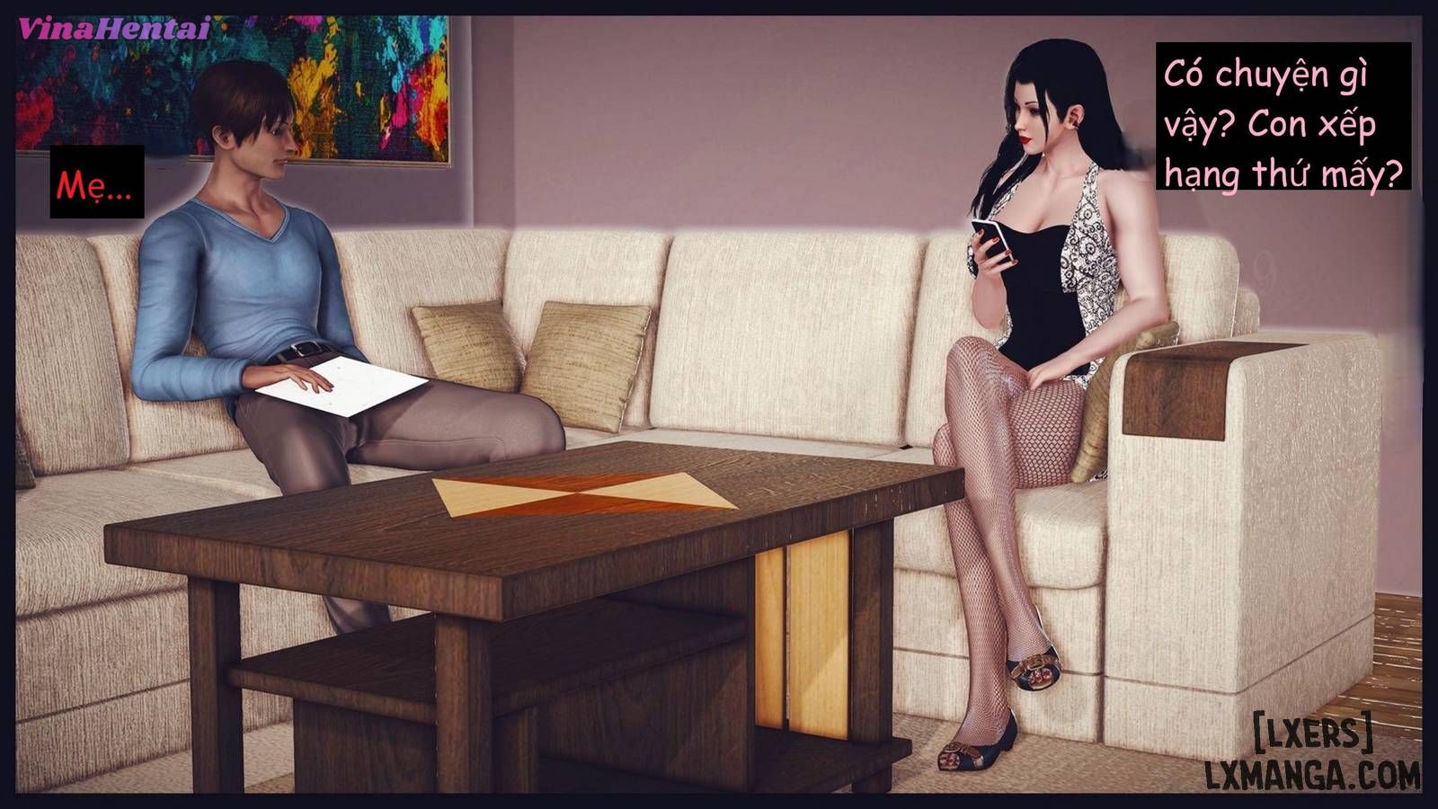 HentaiVN.net - Ảnh 18 - Đọc Sách Cùng Mẹ - Chap 3.1
