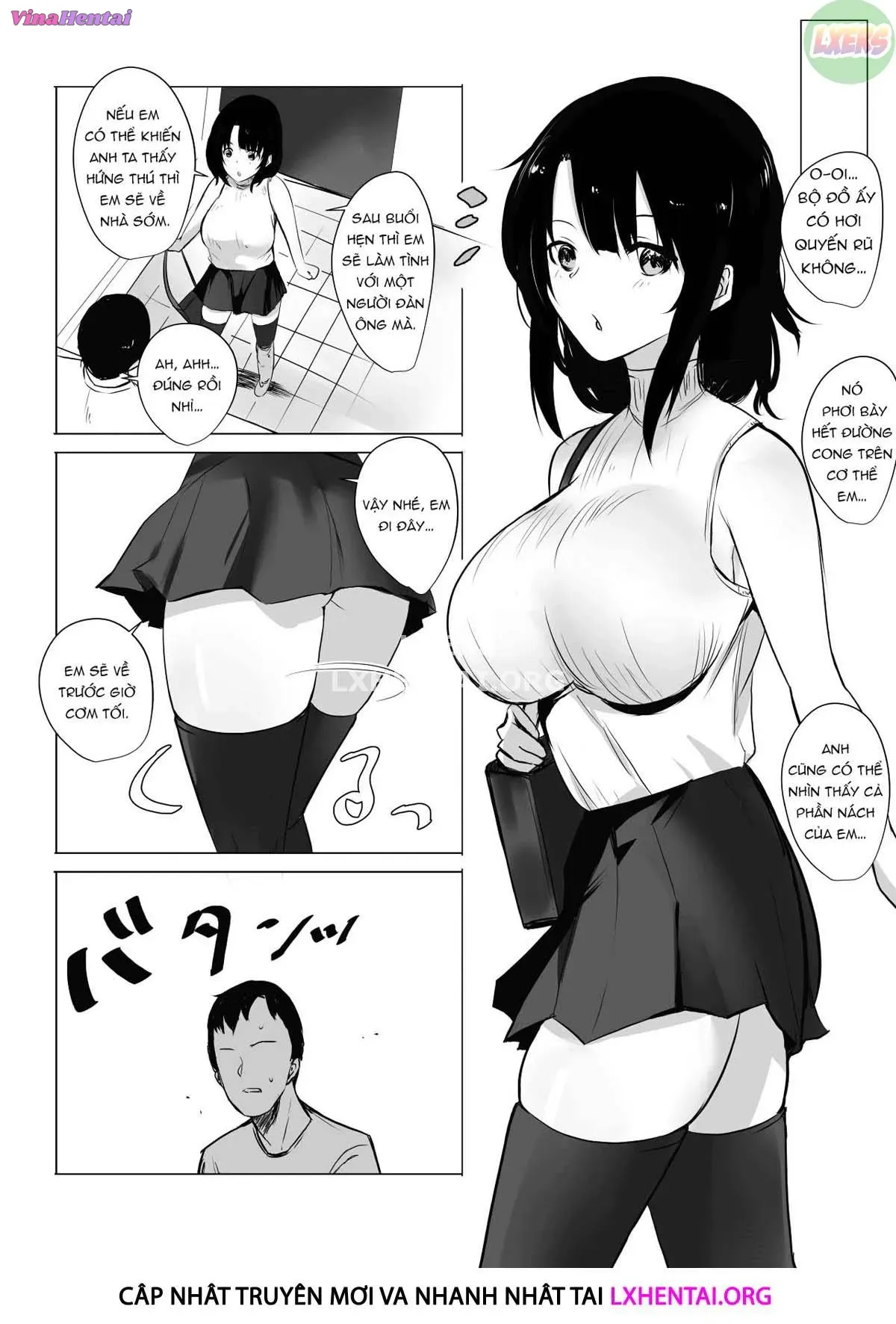 HentaiVN.net - Ảnh 18 - Boku dake ni Amaesasete Kureru Kyonyuu JK Tsuma o Hoka no Otoko ni Dakasete Mita - Chap 1