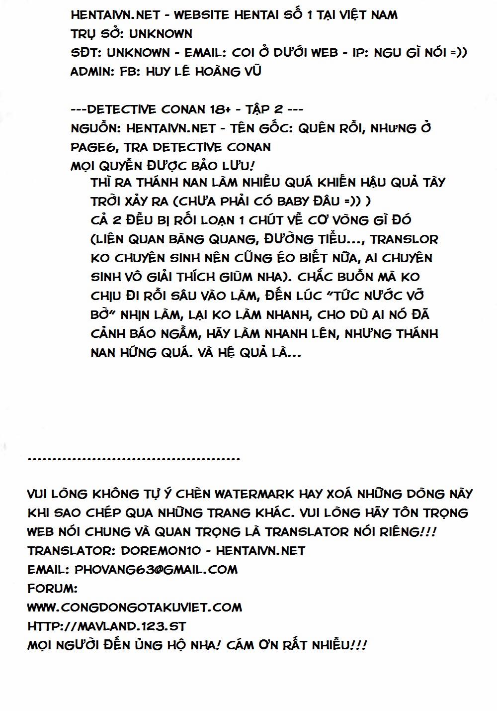 HentaiVN.net - Ảnh 19 - Thánh Conan [Game Of Detective, Trò Chơi Thám Tử] - Chương 2