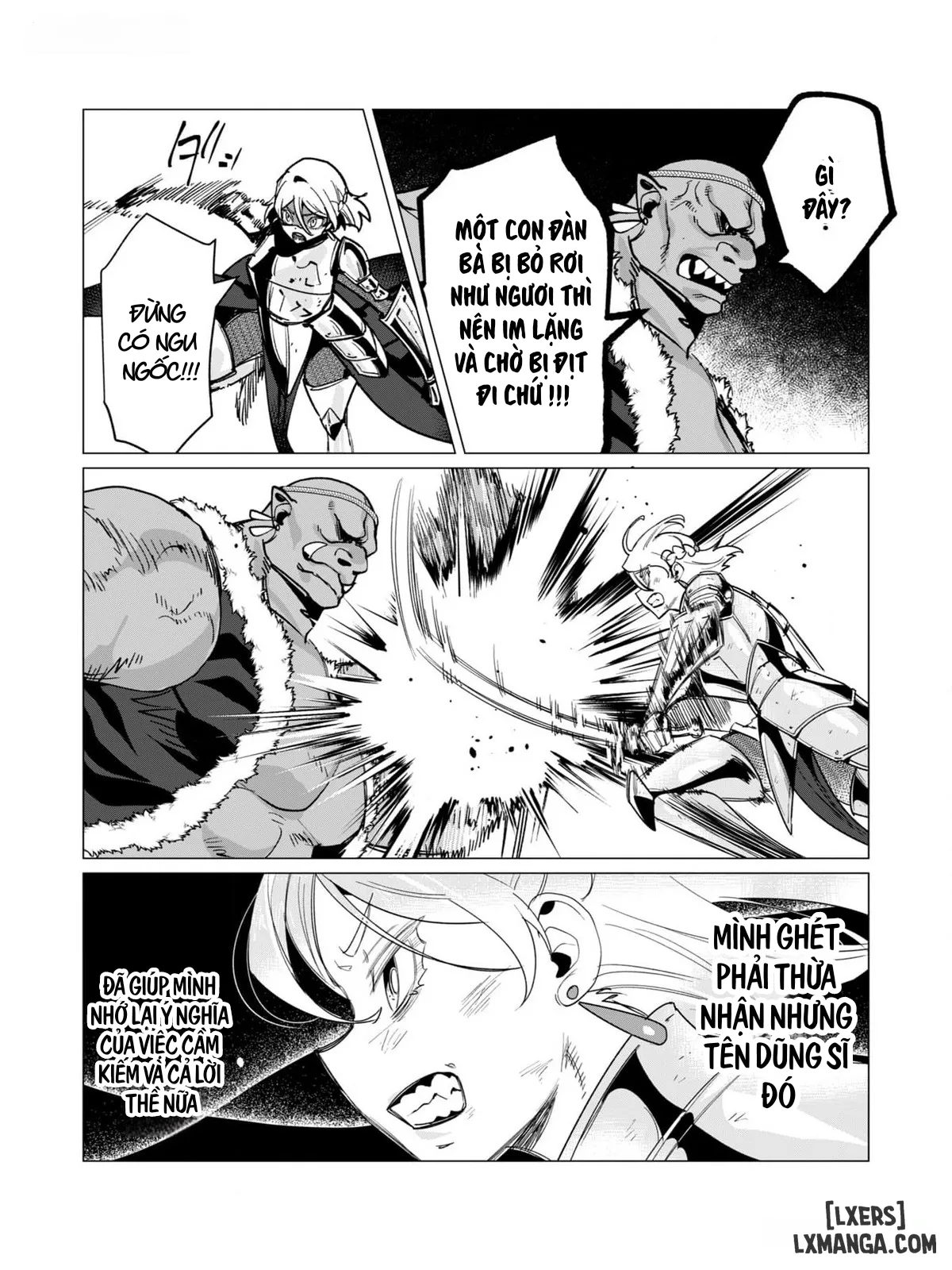HentaiVN.net - Ảnh 18 - Vị Anh Hùng Muốn “Vợ Người Ta” Làm Phần Thưởng - Chap 13 : Dũng Sĩ x Nữ Hiệp Sĩ x Orc King(Phần 4)