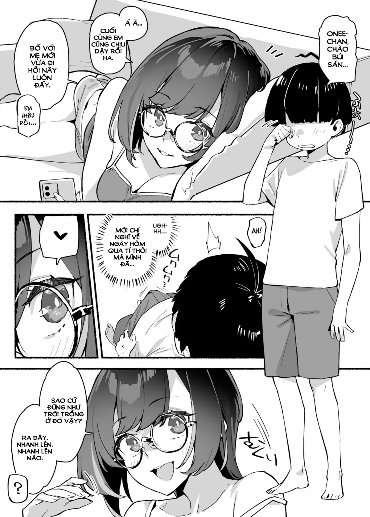HentaiVN.net - Ảnh 18 - Người chị yêu dấu là của riêng tôi!  - Chap 1: Bố mẹ đi vắng và hành động của chị em ta.