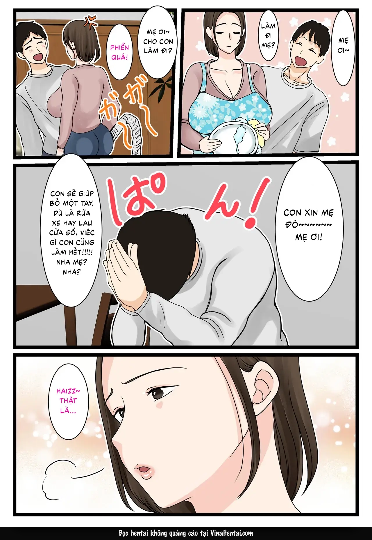 HentaiVN.net - Ảnh 19 - Mẹ nhà Oba ~Ngày thường phục tùng mọi ham muốn của con trai~ - Oneshot