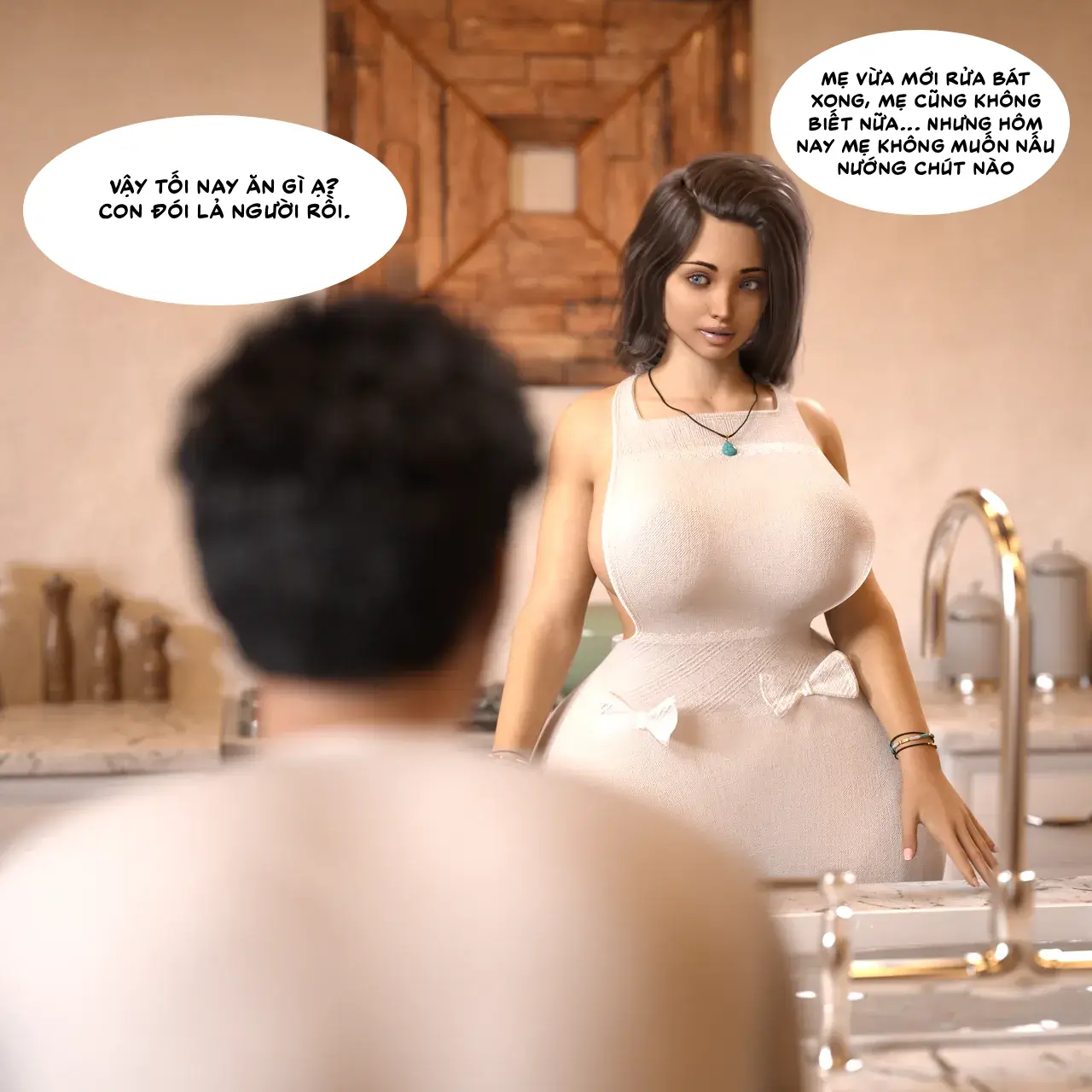 HentaiVN.net - Ảnh 3 - Farrahs và Damons Vacation [Rev2019] - Dinner time .1