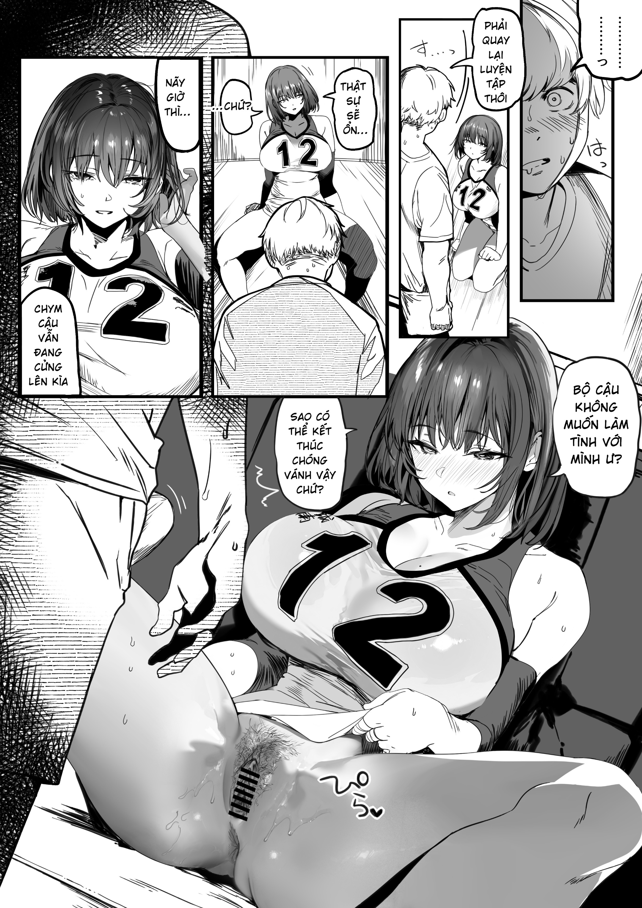 HentaiVN.net - Ảnh 19 - Koushinchou Volley-bu no Seisokei Kanojo ga Senpai no Mono ni Natte Shimau Ichibushijuu - Chap 2