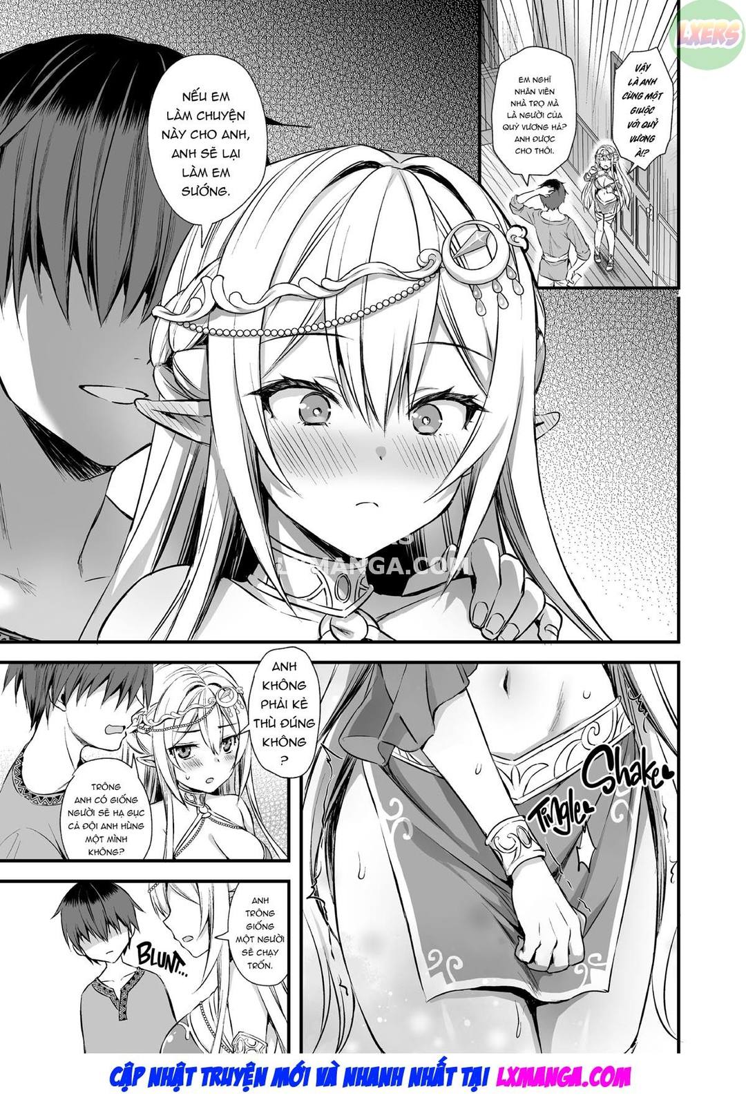 HentaiVN.net - Ảnh 19 - Để mắt đến nàng Elf nóng bỏng ở thế giới khác - Chap 4