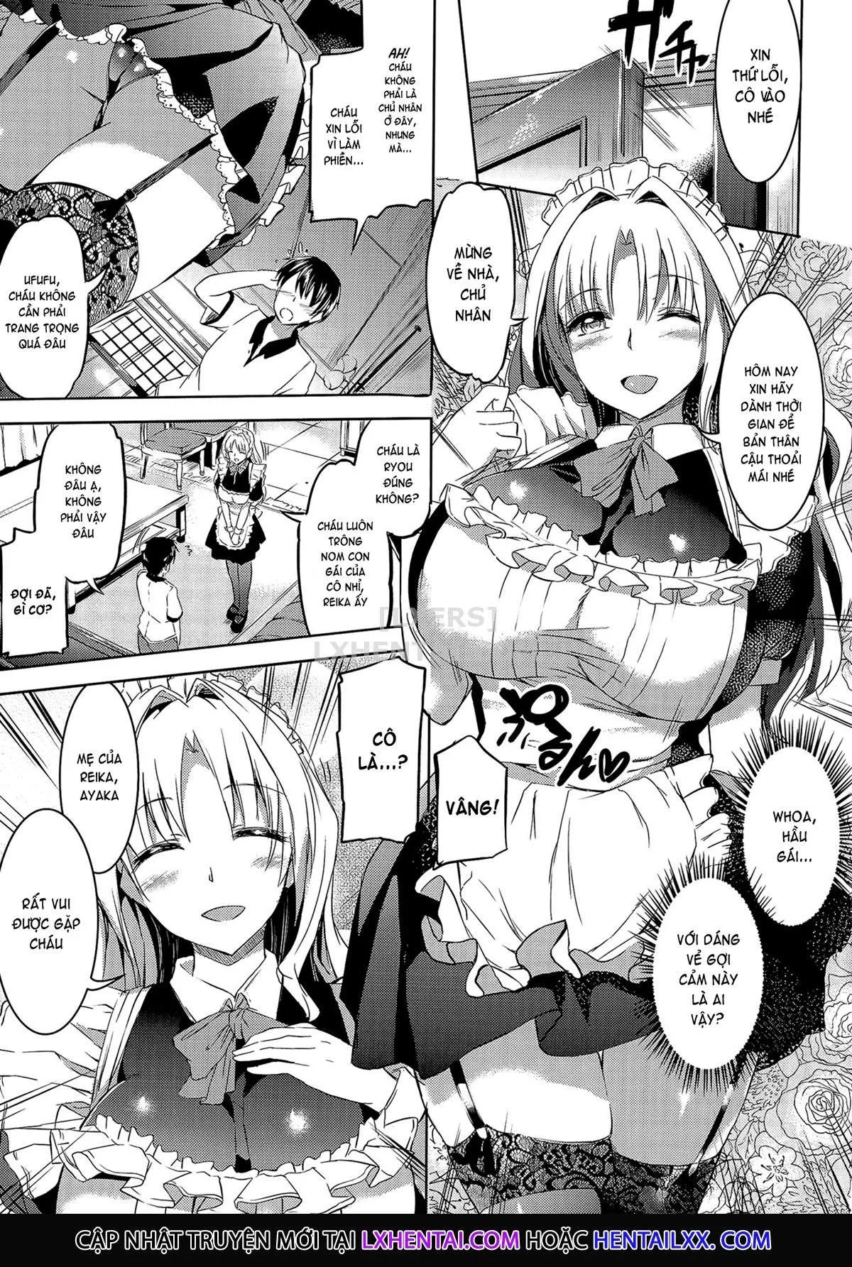 HentaiVN.net - Ảnh 19 - Ojousama No Maid Jijou - Chap 1