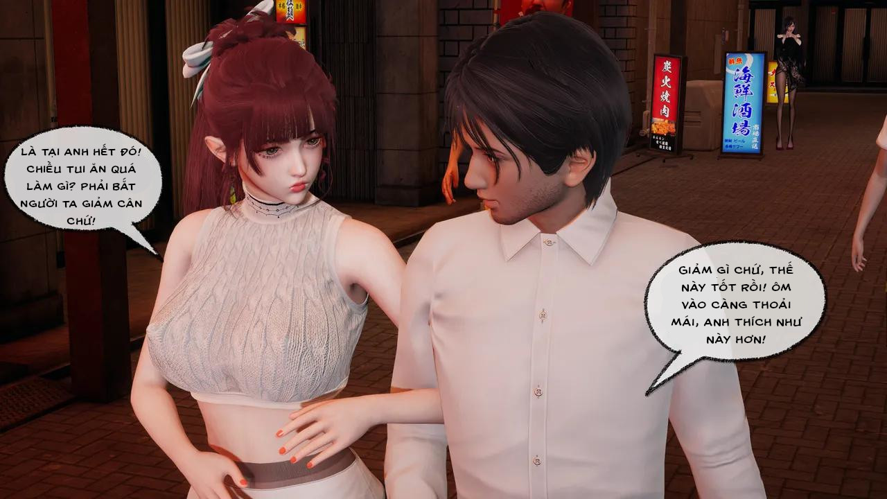 HentaiVN.net - Ảnh 43 - Cô bạn gái Tiểu Vy bị ngốc của tôi. - Chapter 10.4: Vụng trộm ngay bên cạnh bạn trai (p3)
