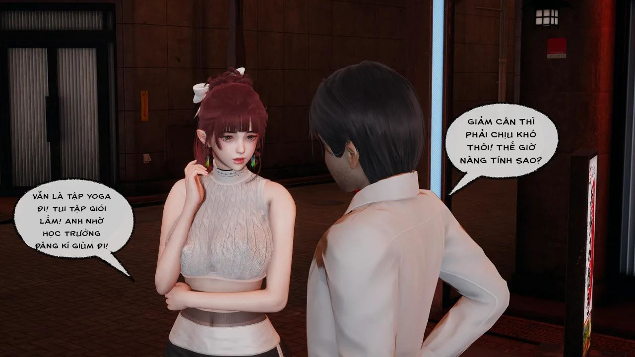 HentaiVN.net - Ảnh 45 - Cô bạn gái Tiểu Vy bị ngốc của tôi. - Chapter 10.4: Vụng trộm ngay bên cạnh bạn trai (p3)