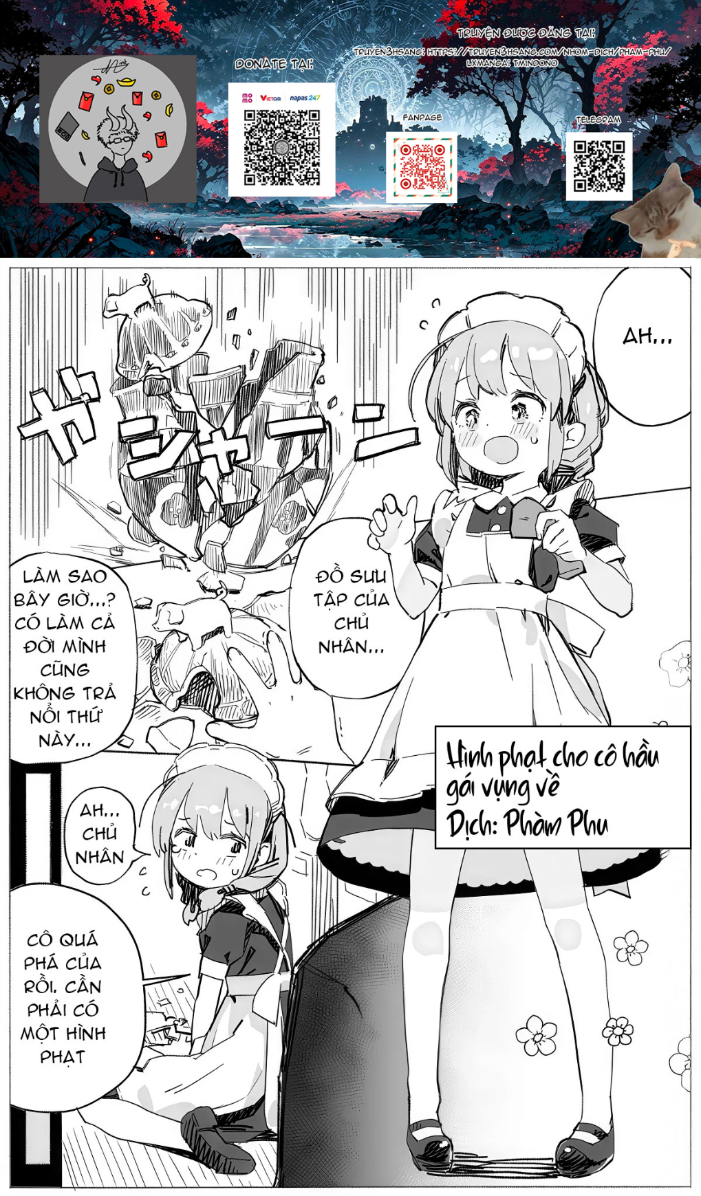 HentaiVN.net - Ảnh 2 - Hình Phạt Cho Cô Hầu Gái Vụng Về - Oneshot