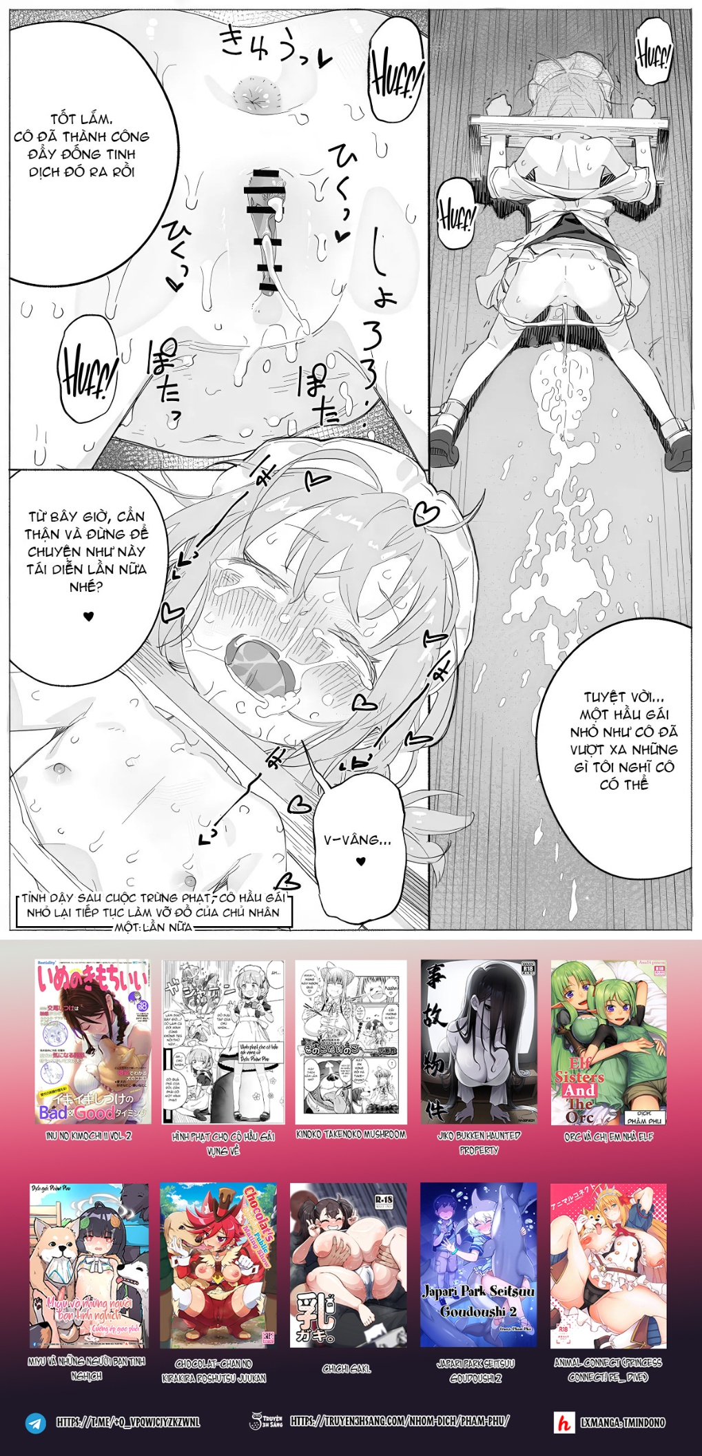 HentaiVN.net - Ảnh 13 - Hình Phạt Cho Cô Hầu Gái Vụng Về - Oneshot