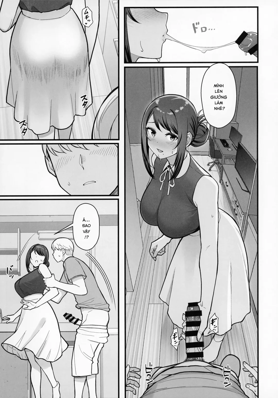 HentaiVN.net - Ảnh 9 - Hai mẹ con tranh cùng một gã - Chap 1