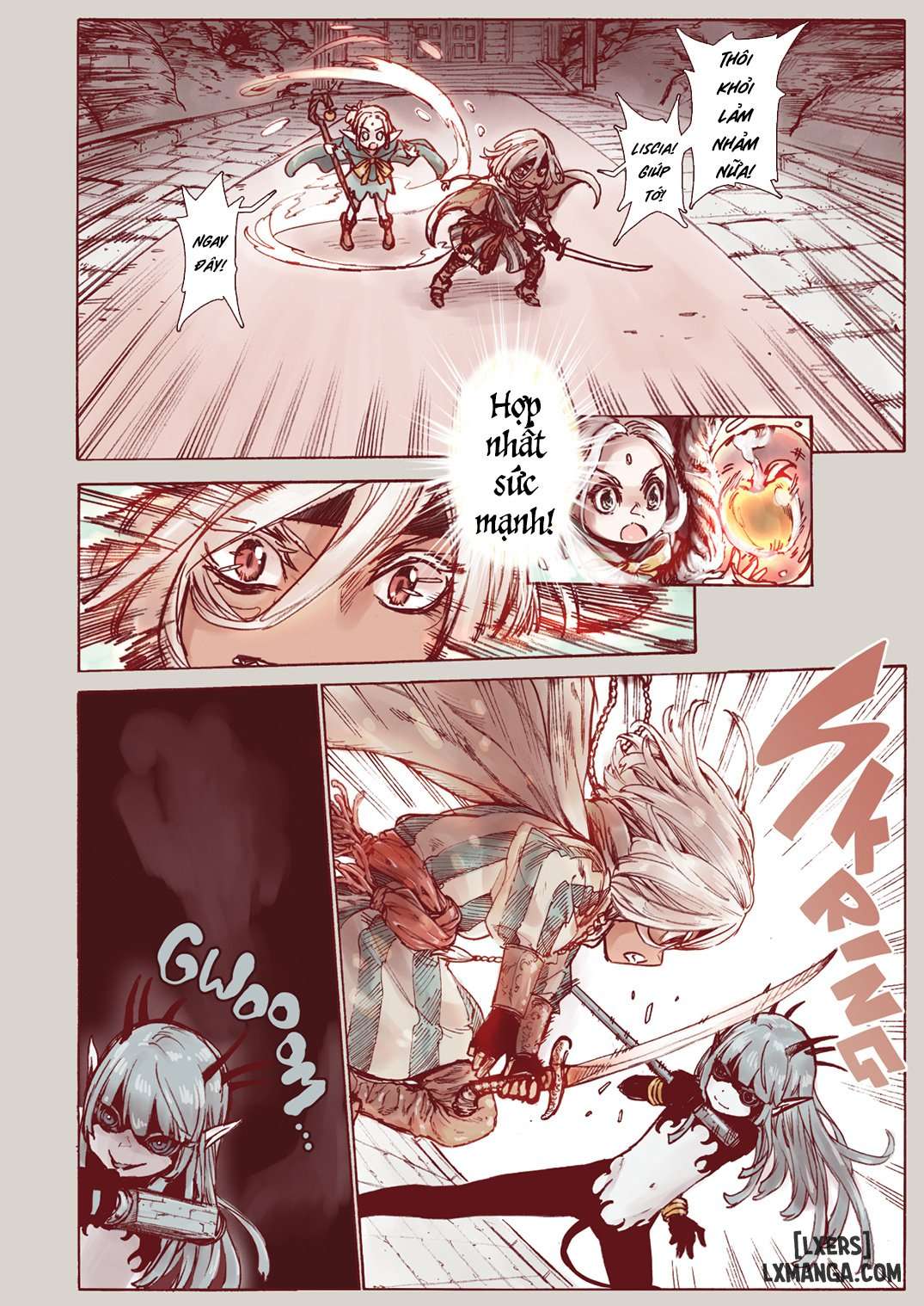 HentaiVN.net - Ảnh 7 - Witch of Depravity: How the Young Hero and a Tiny Elf Fell Victim to a Sorceress - Chap 1