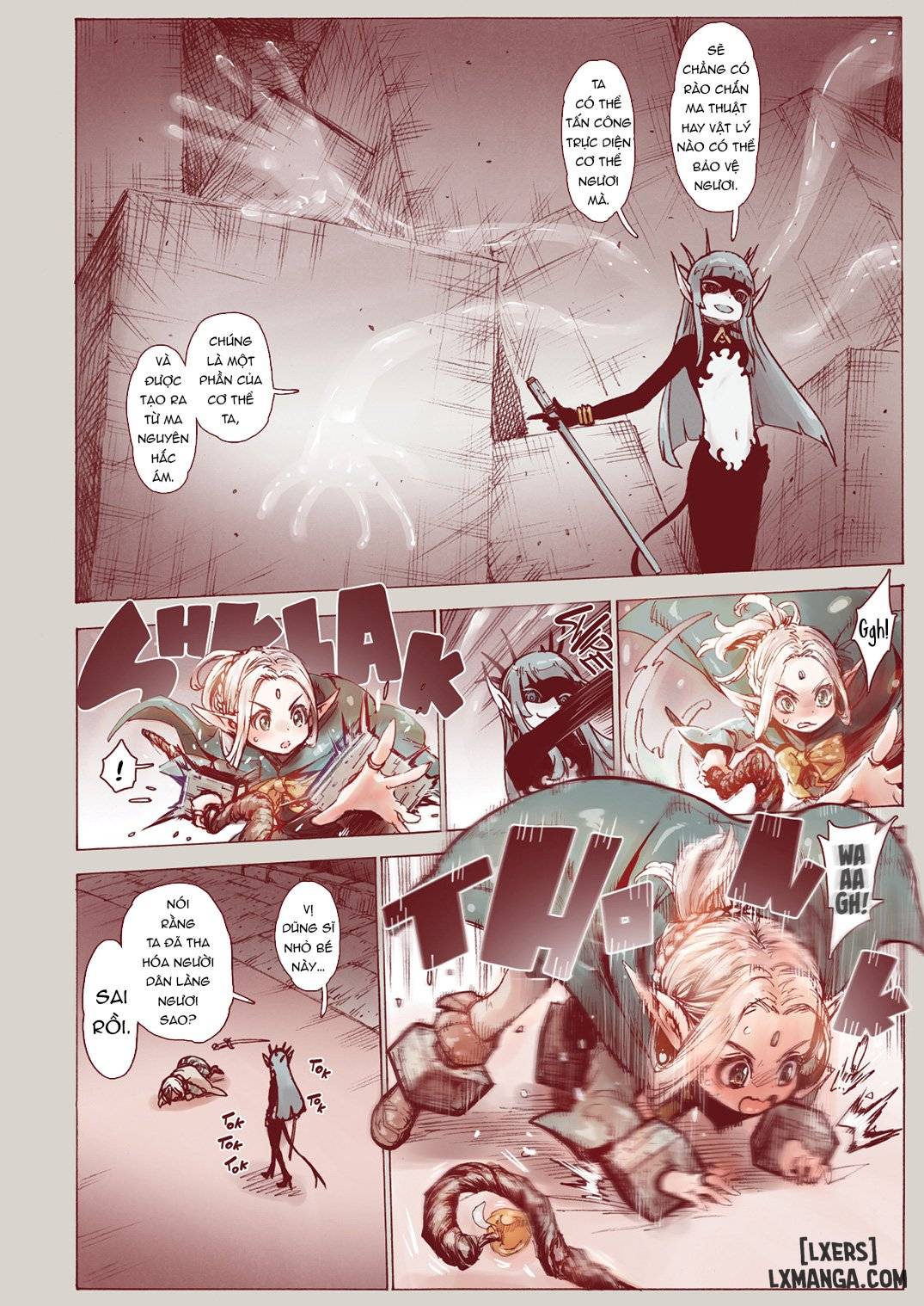 HentaiVN.net - Ảnh 9 - Witch of Depravity: How the Young Hero and a Tiny Elf Fell Victim to a Sorceress - Chap 1