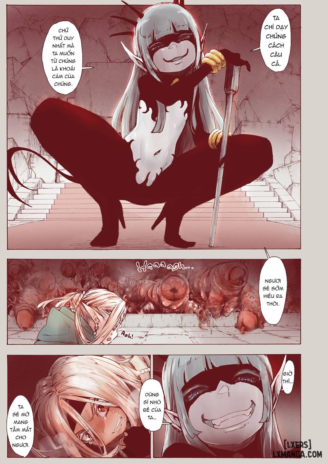 HentaiVN.net - Ảnh 10 - Witch of Depravity: How the Young Hero and a Tiny Elf Fell Victim to a Sorceress - Chap 1