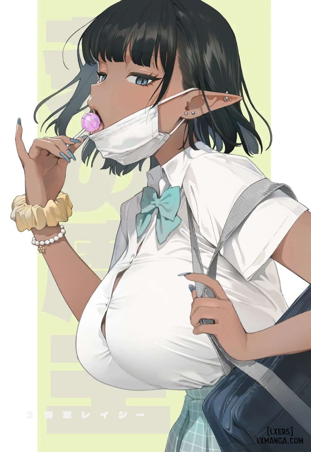 HentaiVN.net - Ảnh 33 - Yosei Shoukan 3-goushitsu Lacy ~Kasshoku Hada Elf o Shimei Shita Dotei Orc~ 1 - chap 2 end