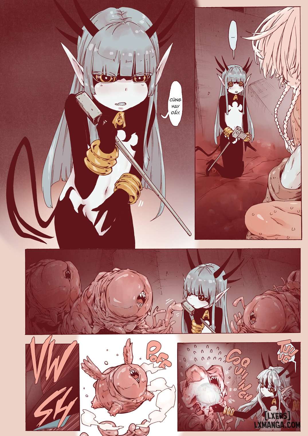 HentaiVN.net - Ảnh 11 - Witch of Depravity: How the Young Hero and a Tiny Elf Fell Victim to a Sorceress - Chap 4 END