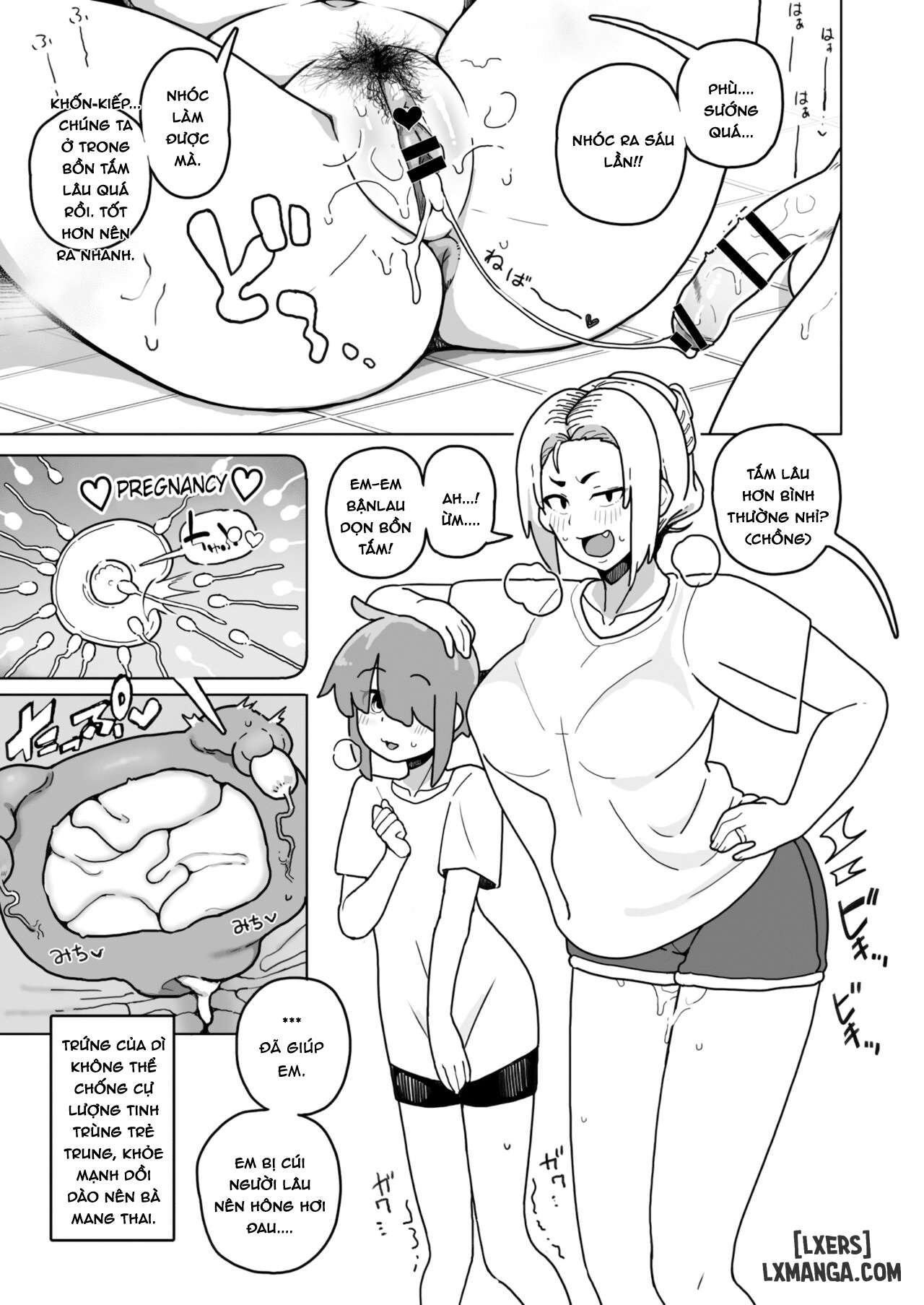 HentaiVN.net - Ảnh 10 - Okaa-san Sedai no Toshiue Mama-san to Nama H Shite Haramasechau Hon - ...
