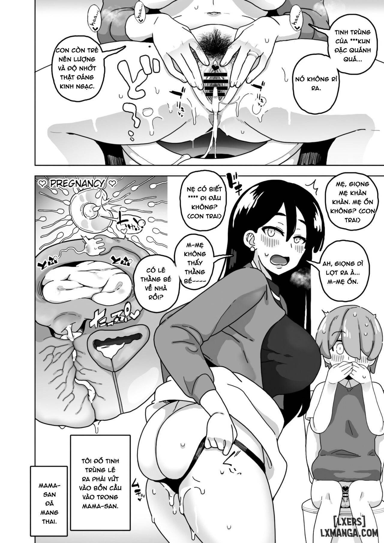 HentaiVN.net - Ảnh 19 - Okaa-san Sedai no Toshiue Mama-san to Nama H Shite Haramasechau Hon - ...