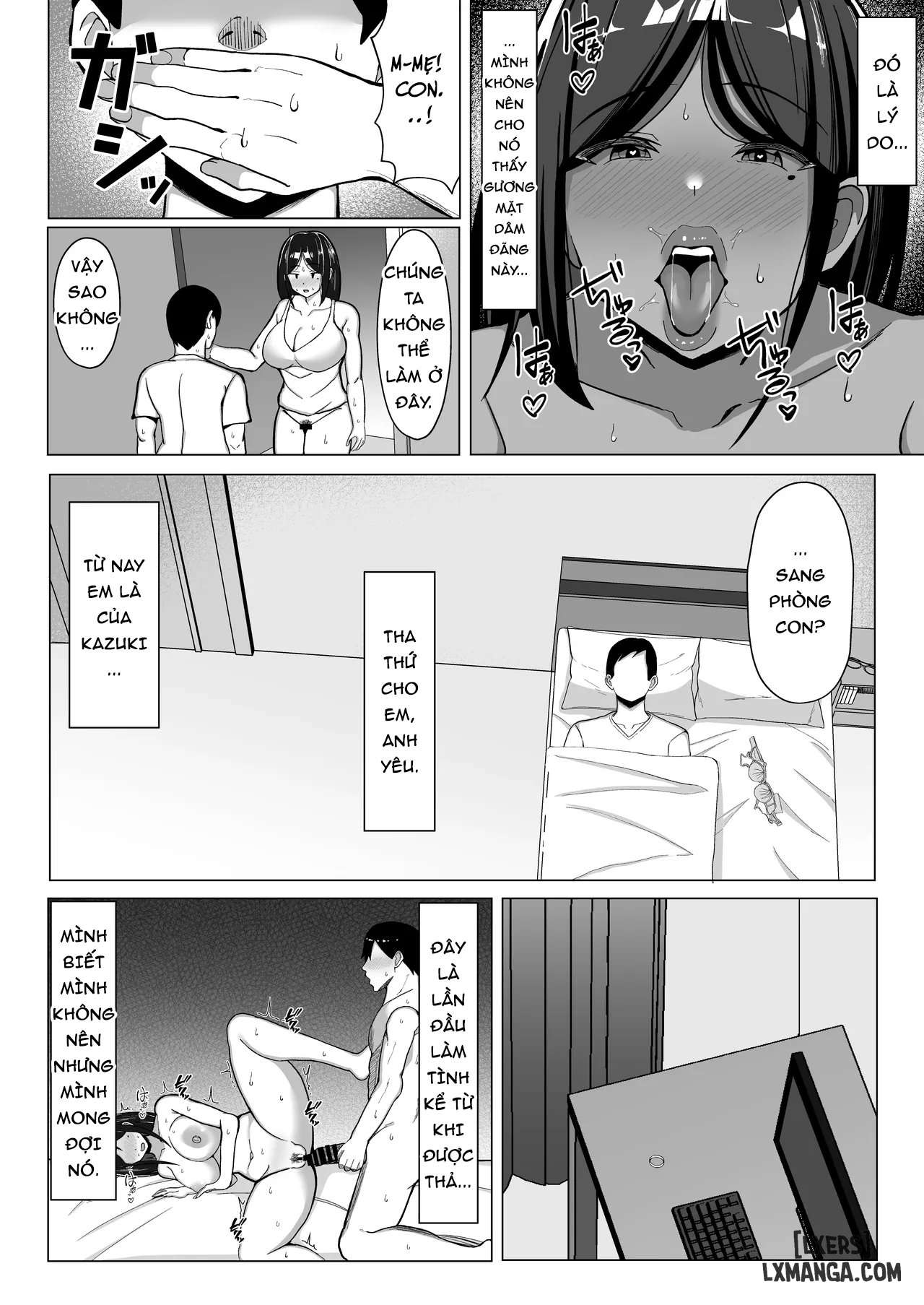 HentaiVN.net - Ảnh 8 - Kaa-chan to Sex Shinai to Derarenai Heya ~Kuchiurusai Haha to Hankouki no Ore~ - Chap 2.2