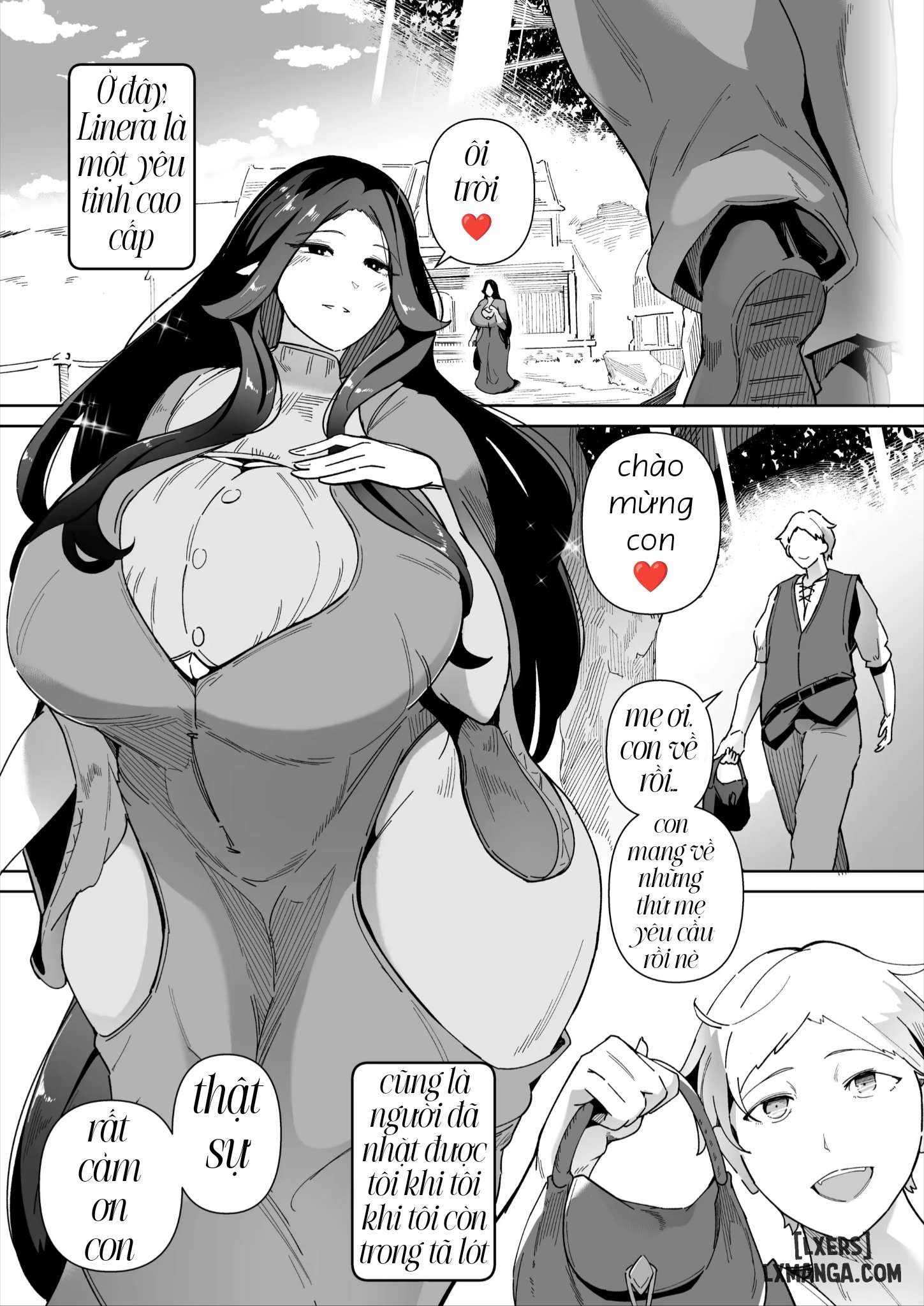 HentaiVN.net - Ảnh 4 - Người mẹ elf xinh đẹp của tôi - Chap 1
