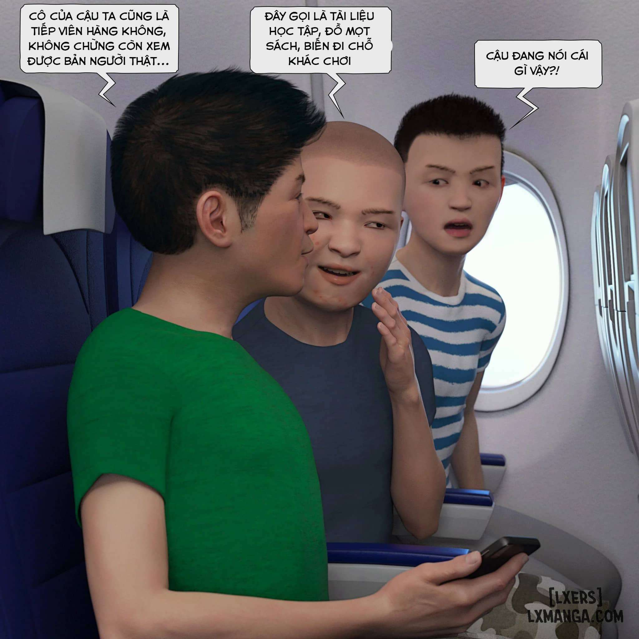 HentaiVN.net - Ảnh 9 - Tiếp Viên Hàng Không - Chap 1