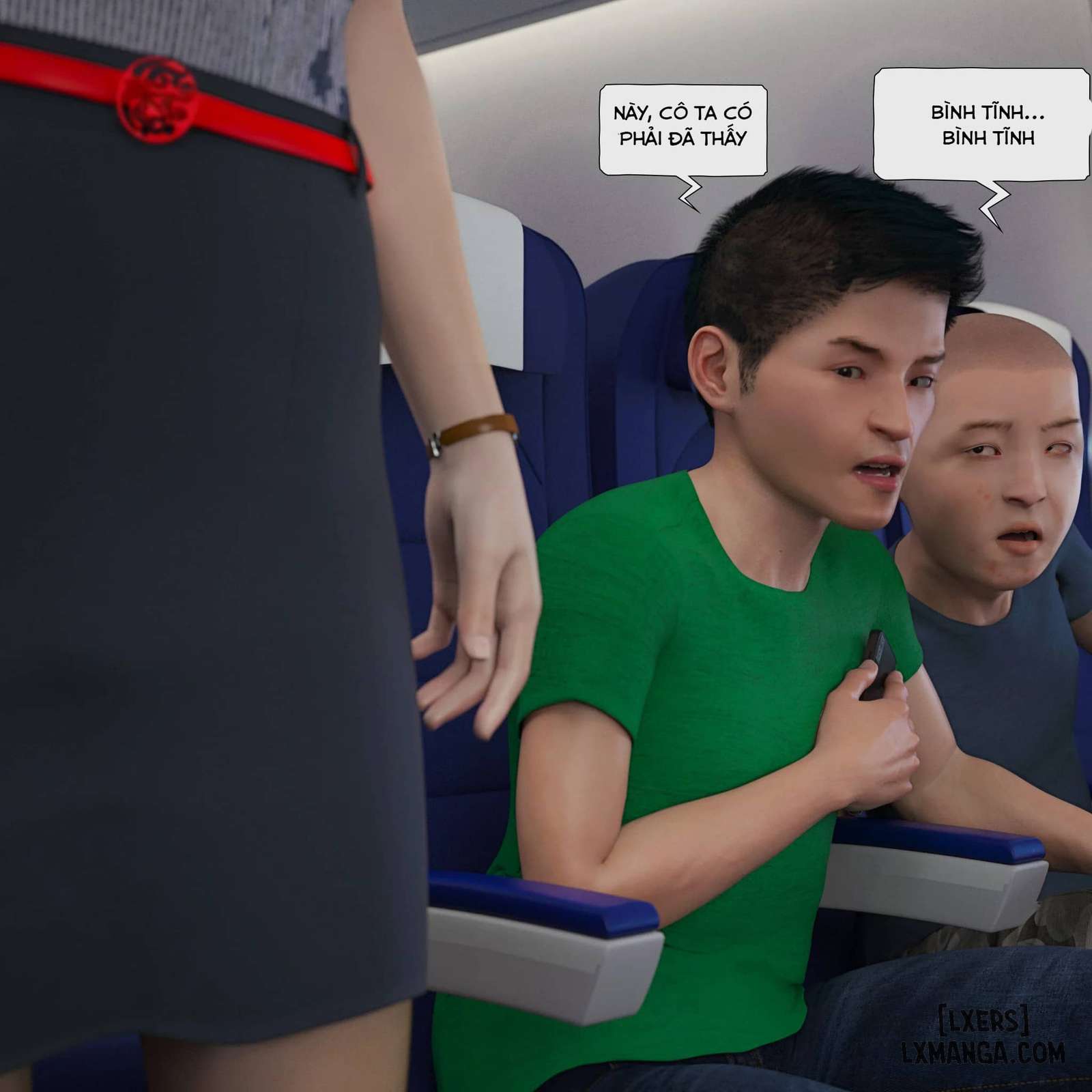 HentaiVN.net - Ảnh 12 - Tiếp Viên Hàng Không - Chap 1