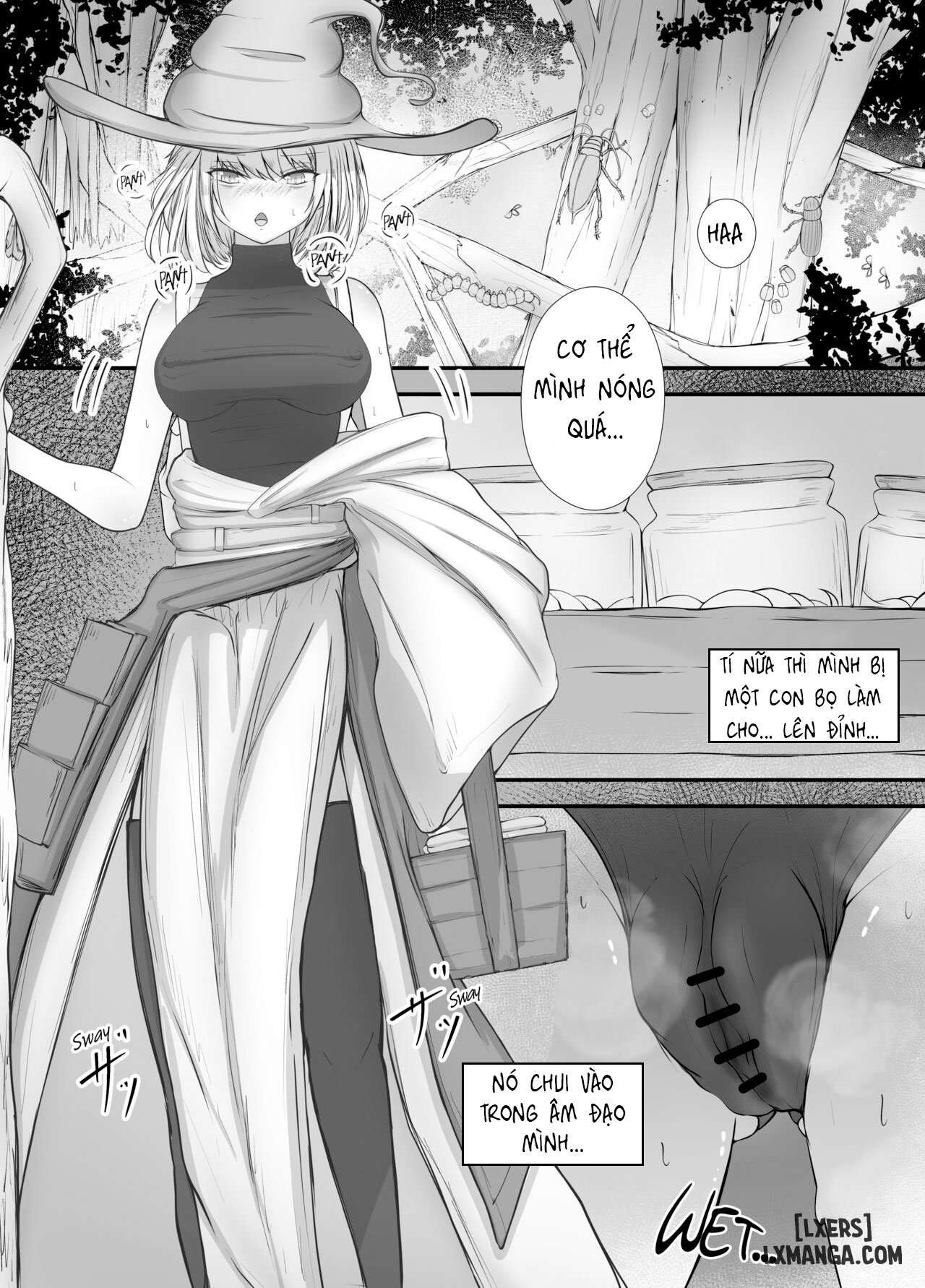 HentaiVN.net - Ảnh 14 - Onna Mahoutsukai-san Mushikan Hanashi - Chap 1