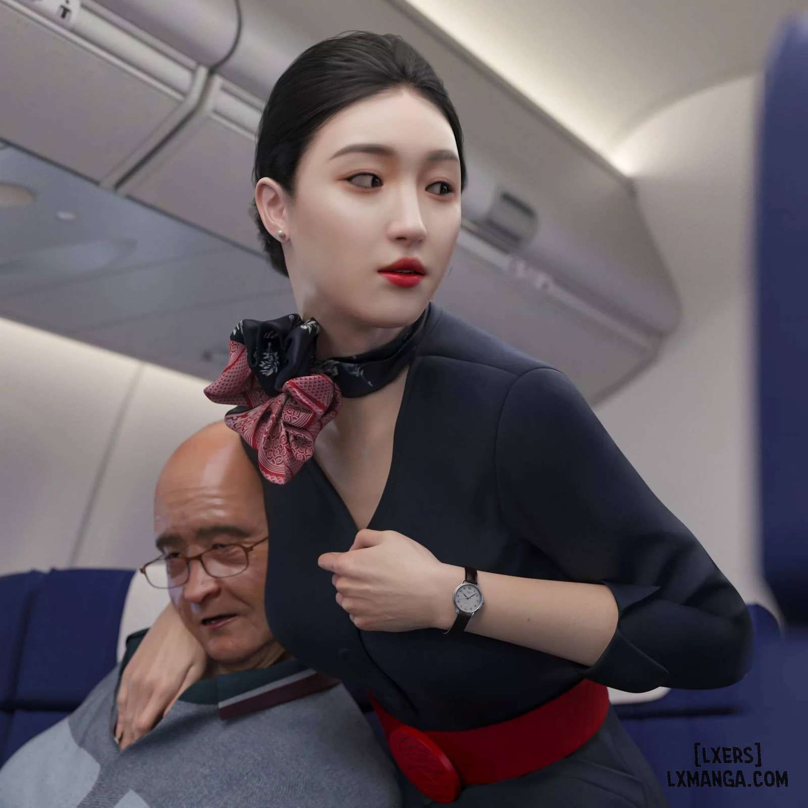 HentaiVN.net - Ảnh 21 - Tiếp Viên Hàng Không - Chap 1