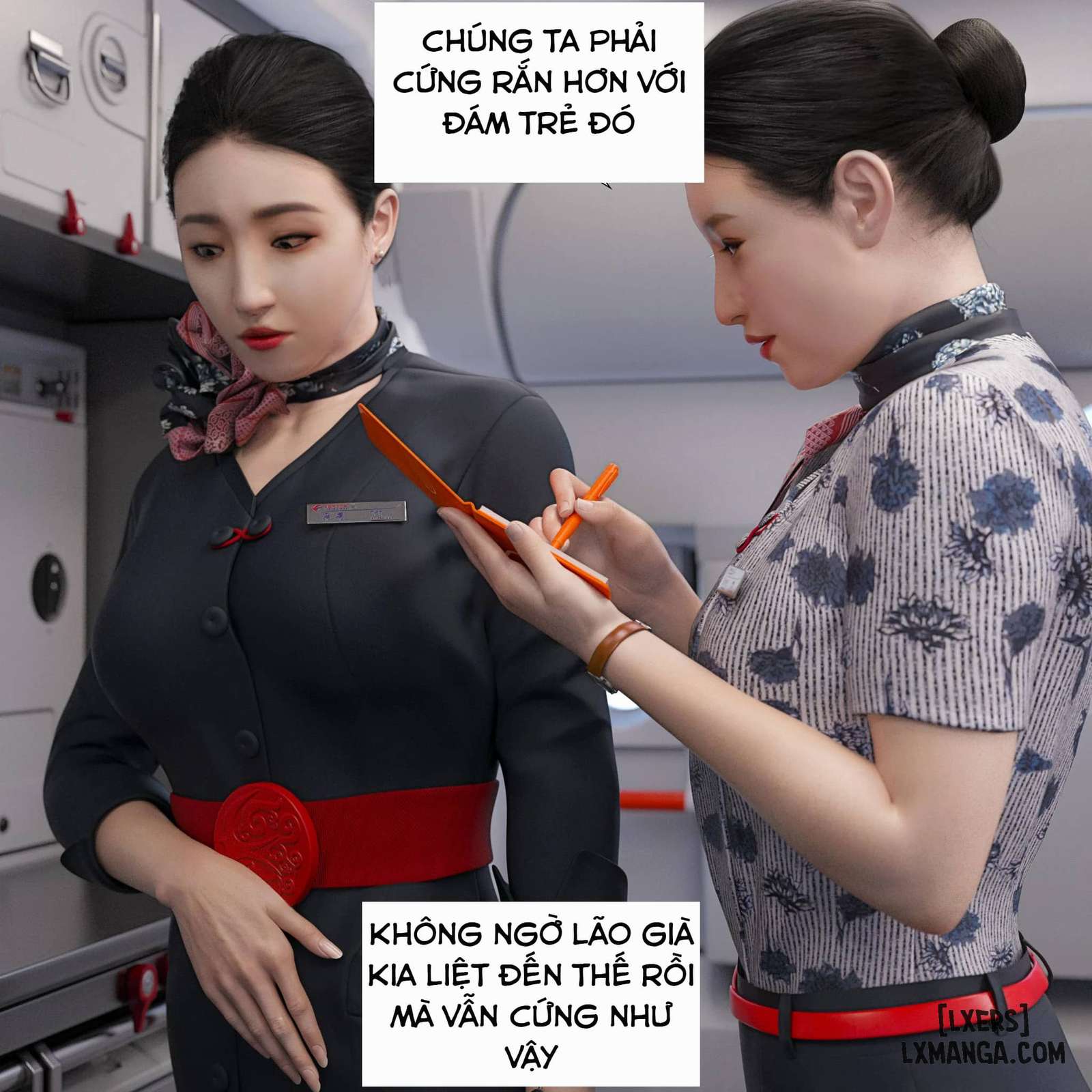 HentaiVN.net - Ảnh 24 - Tiếp Viên Hàng Không - Chap 1