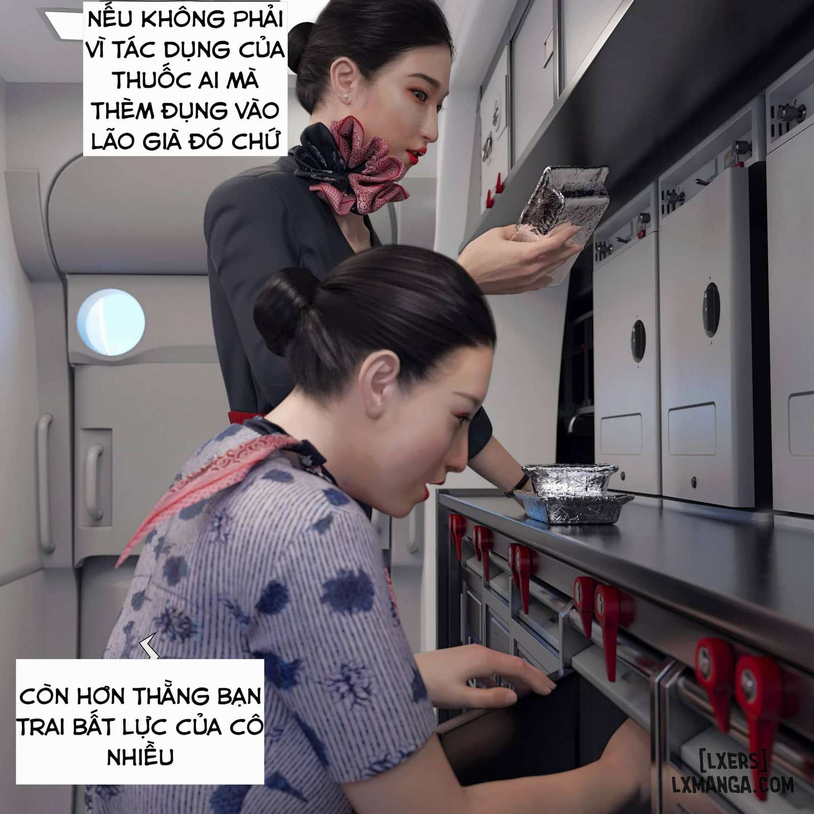 HentaiVN.net - Ảnh 25 - Tiếp Viên Hàng Không - Chap 1