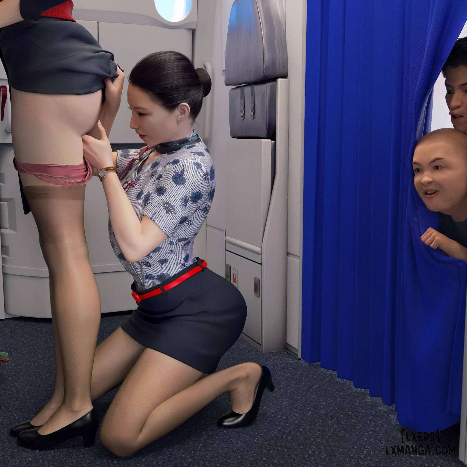 HentaiVN.net - Ảnh 28 - Tiếp Viên Hàng Không - Chap 1