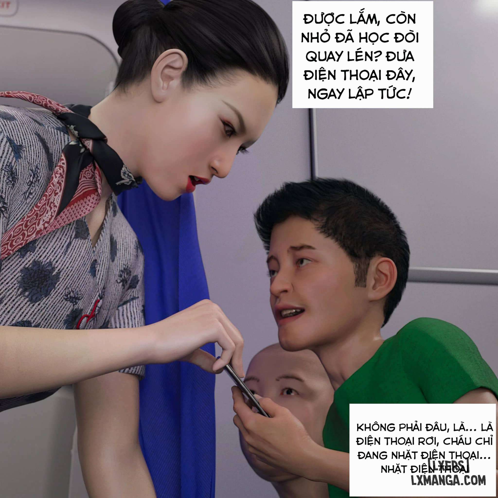 HentaiVN.net - Ảnh 39 - Tiếp Viên Hàng Không - Chap 1